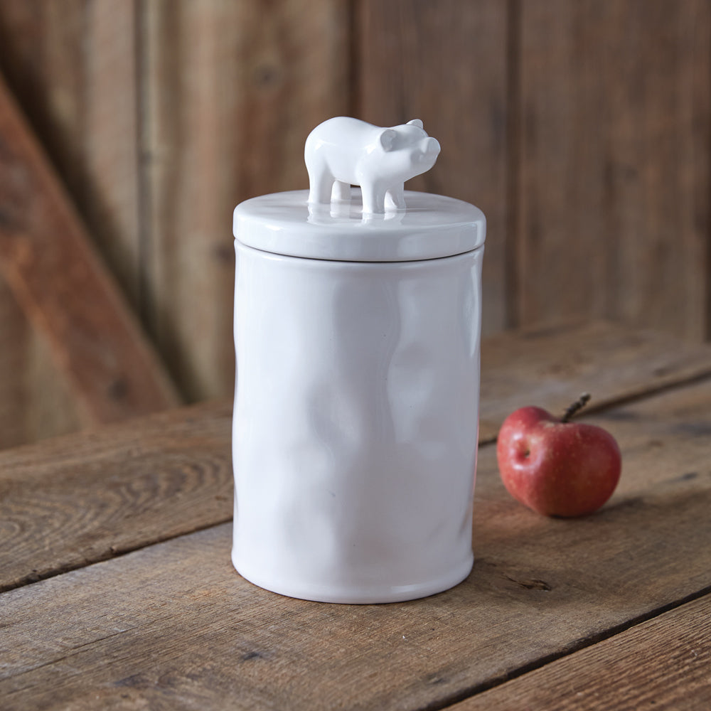 Large Sweet Piglet Canister