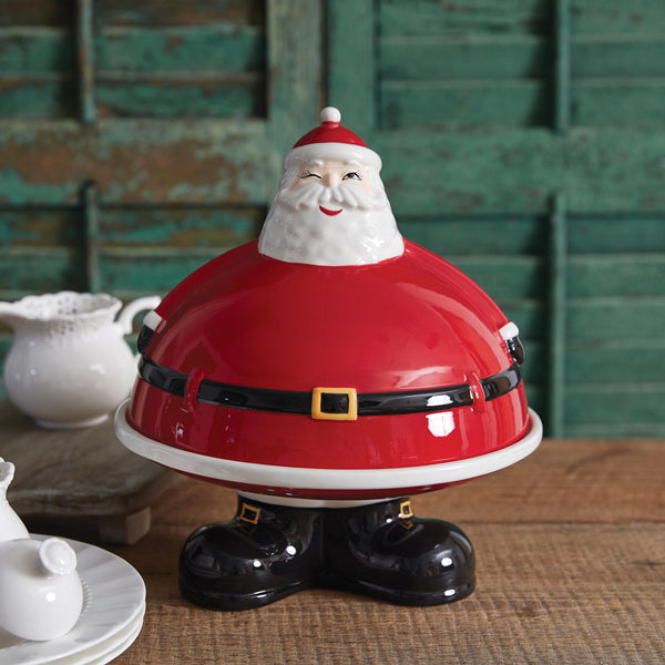 Winking Santa Dessert Stand