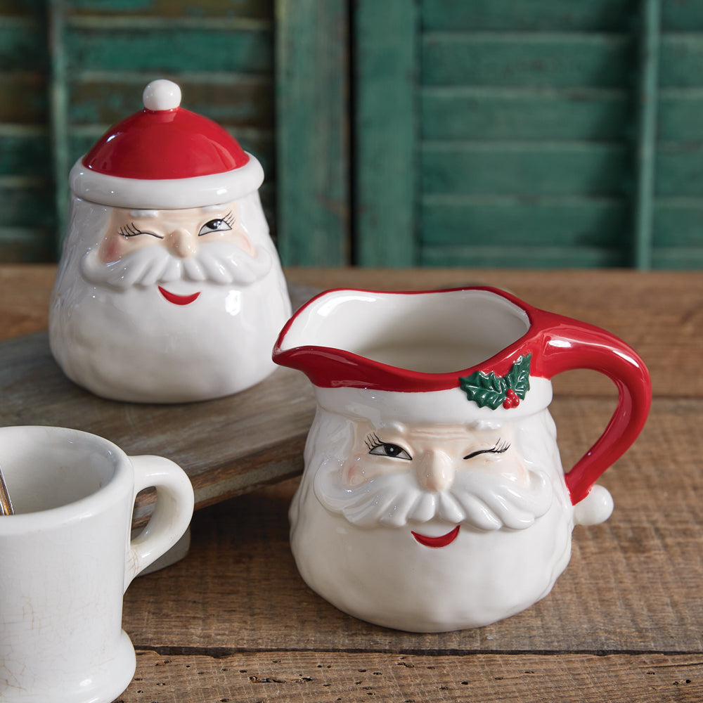 Winking Santa Creamer