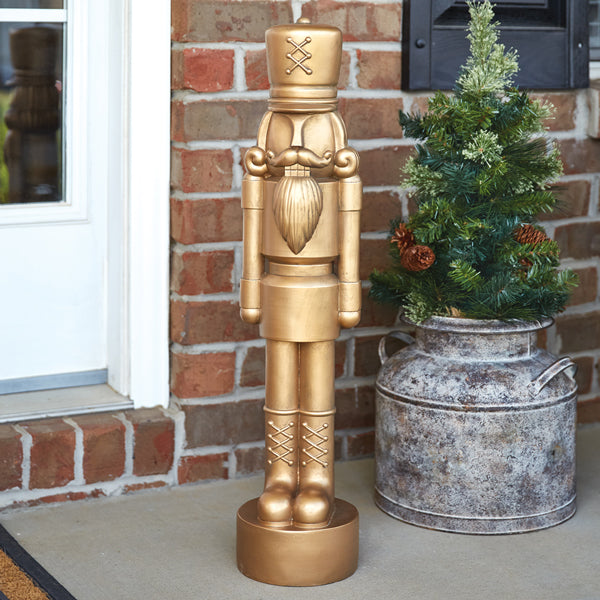 Oversized Gilded Nutcracker