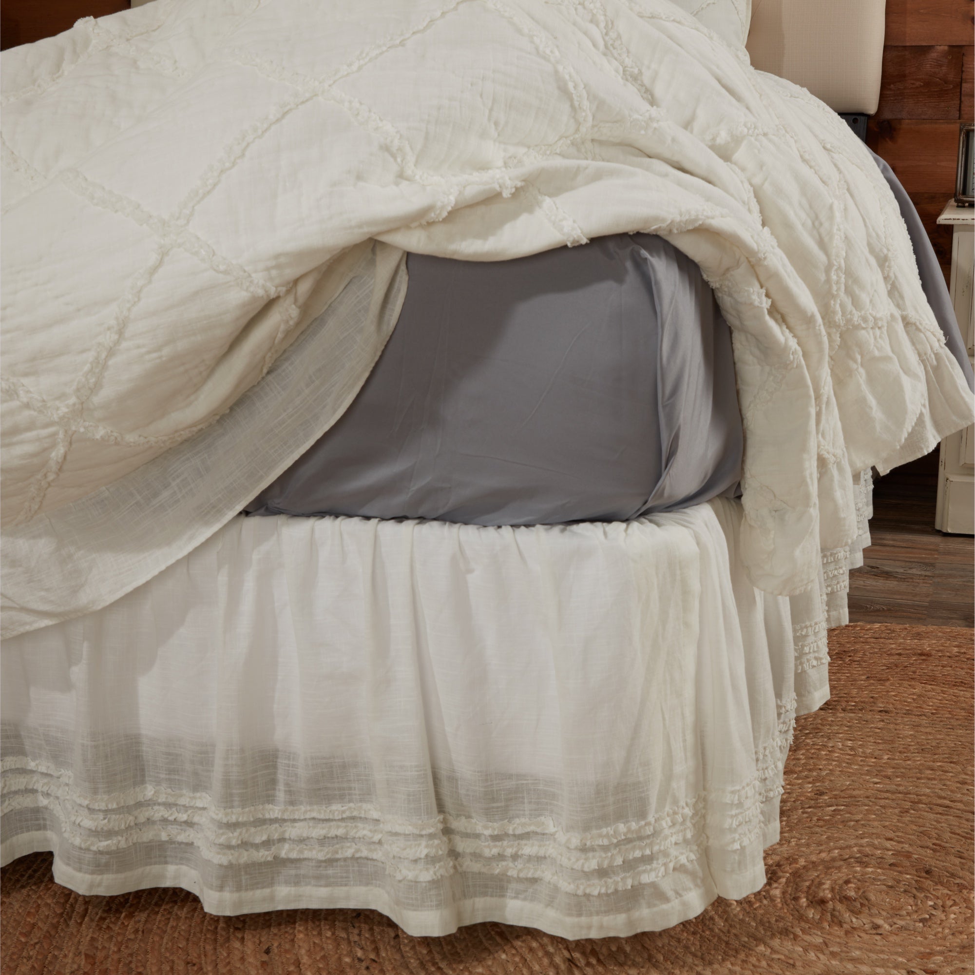 Kathryn King Bed Skirt 80Lx78Wx16