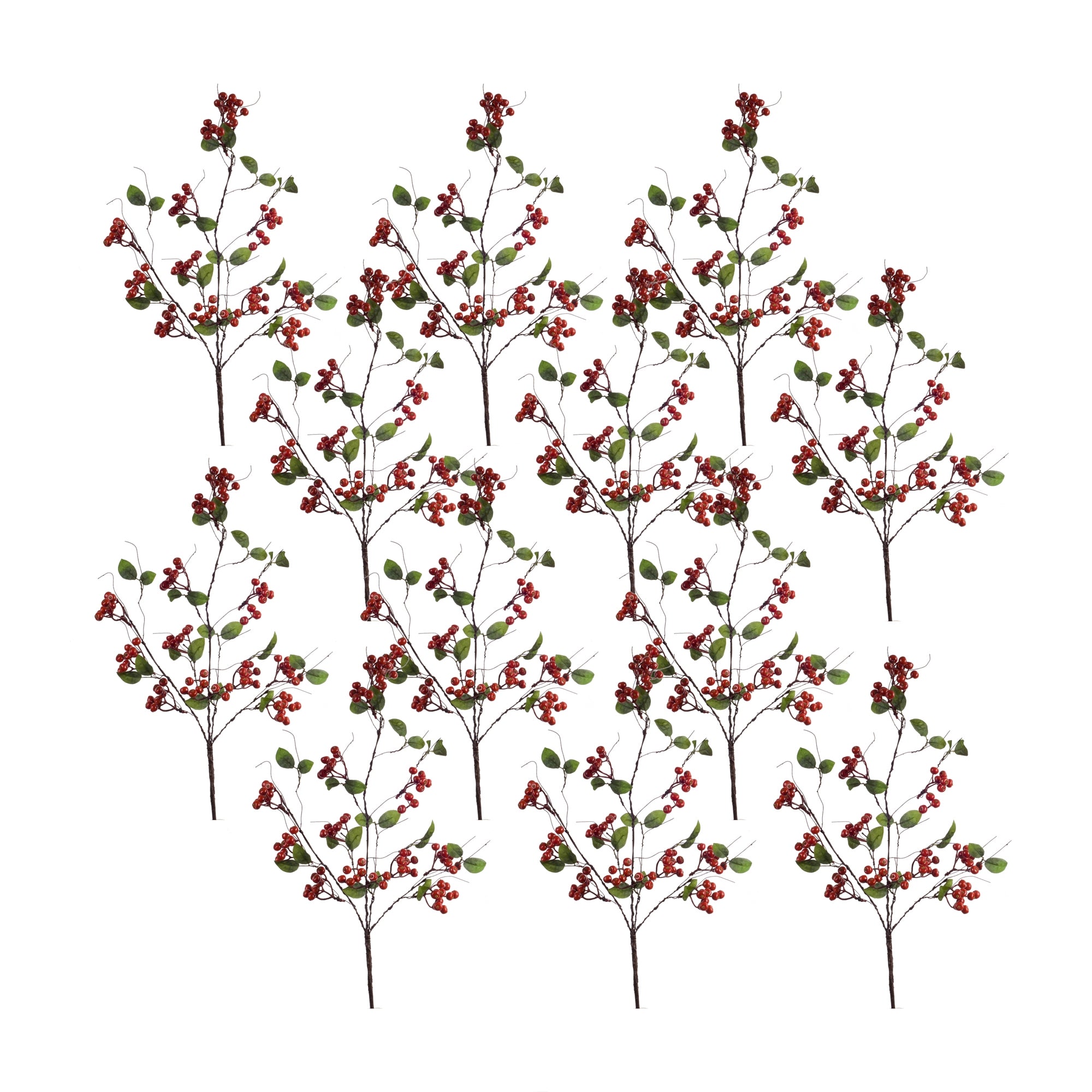 Boxwood Berry Twig Spray (Set of 12)