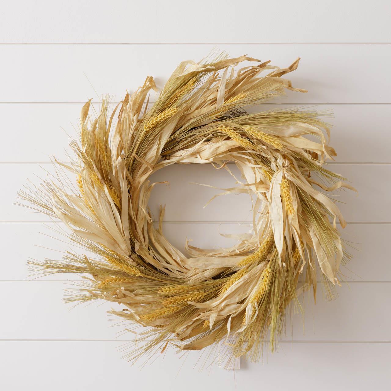 Large Wheat and Husk Wreath