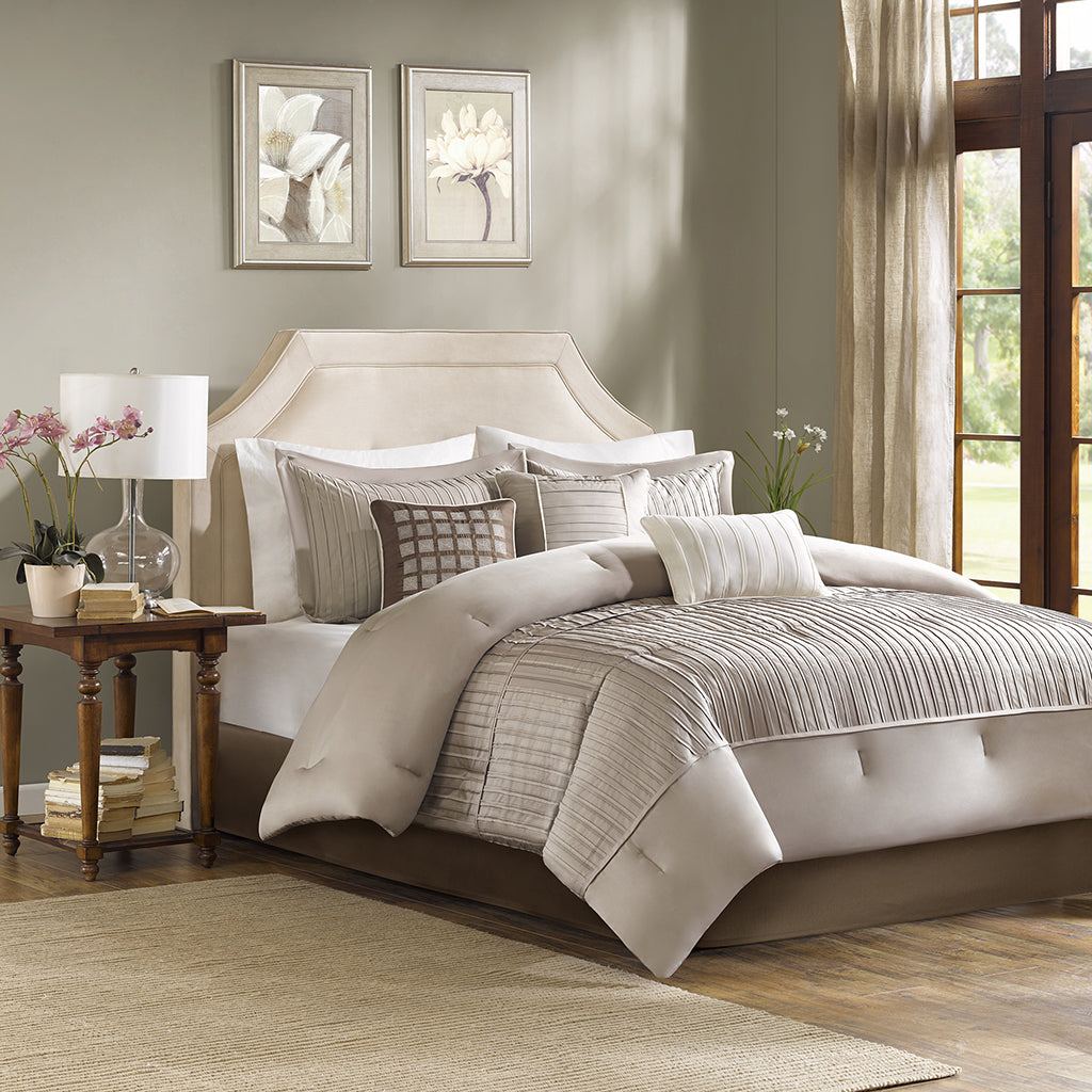 Trinity 3 Piece Tufted Cotton Chenille Floral Comforter Set