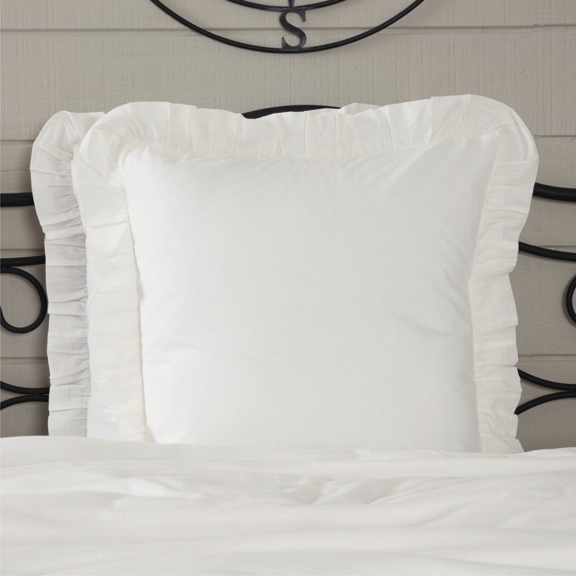 Elizabeth Ruffled Fabric Euro Sham 26Lx26W