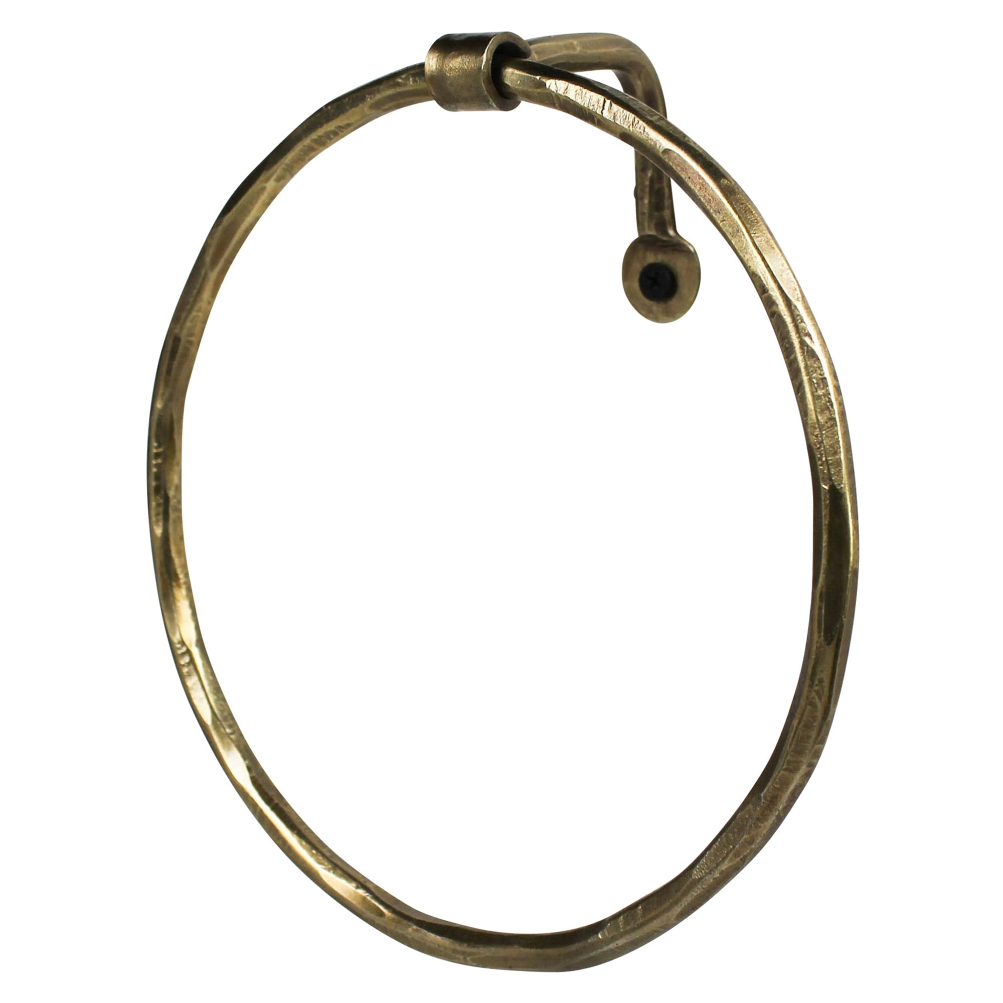 Towel Ring, Antique Gold