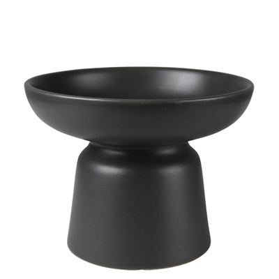 Tau Footed Bowl, Ceramic, Black - Sm