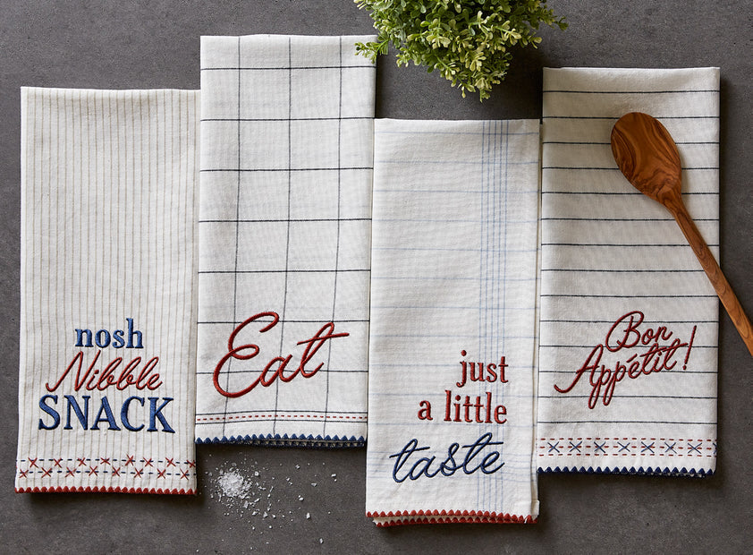 Good Eats Embellished Dishtowel