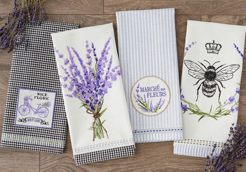 Embellihed Bouquet Bicycle Towel
