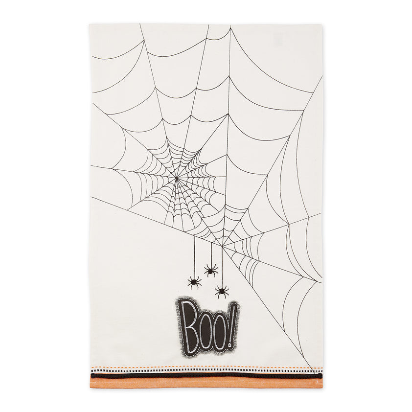 Boo Spiders Embellished Kitchen Towel