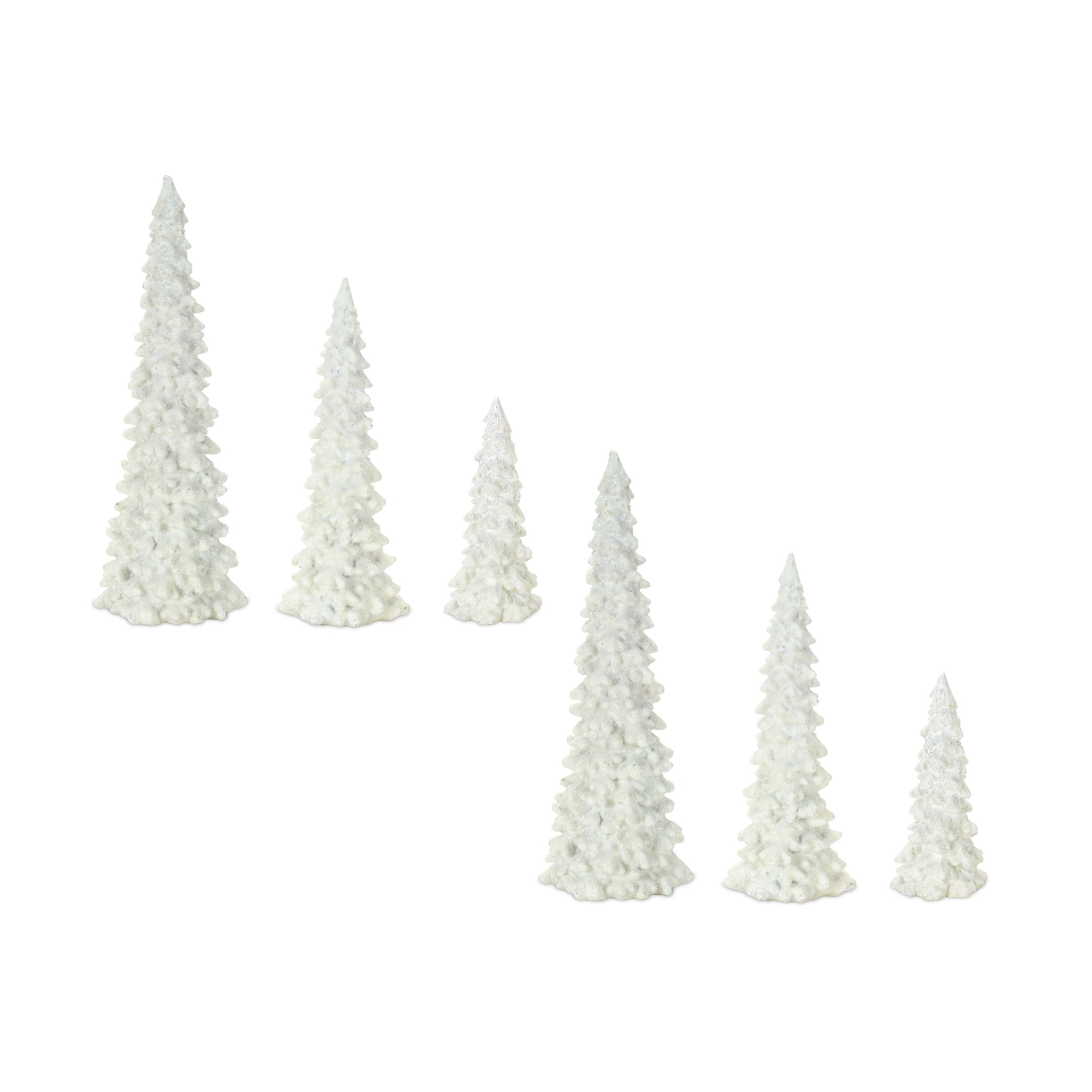 Off-White Tabletop Holiday Tree (Set of 3)