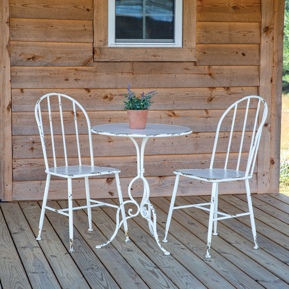 White Metal Chair