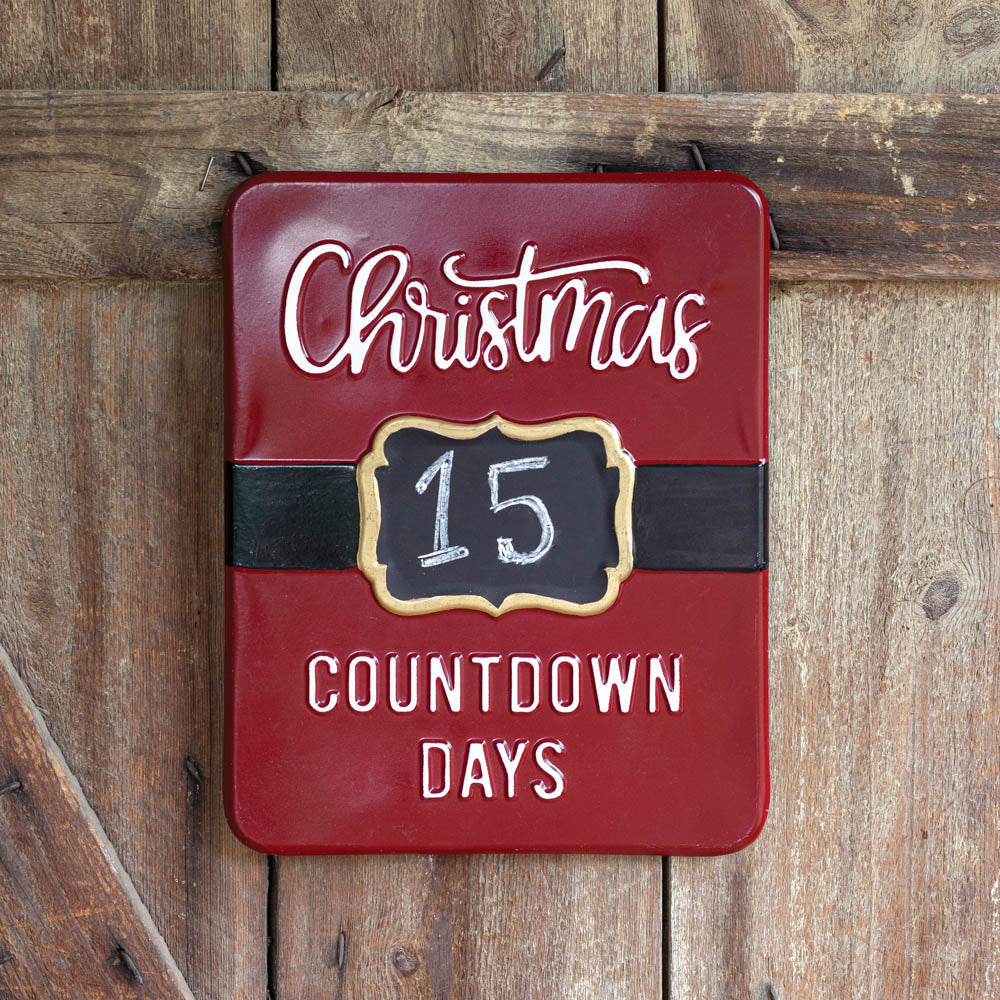 Santa's Belt Countdown Sign