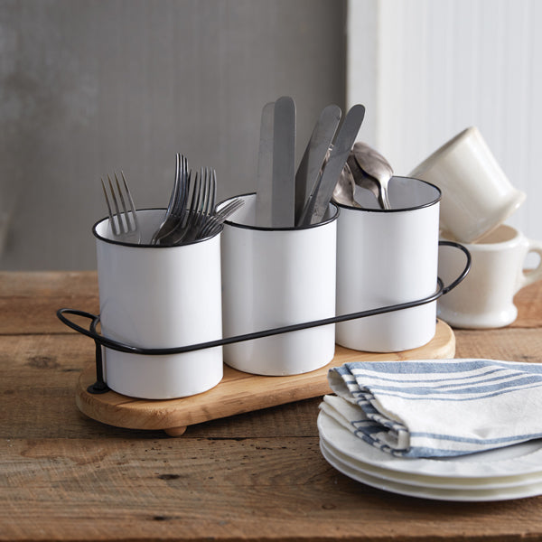 Farmhouse Cutlery Caddy