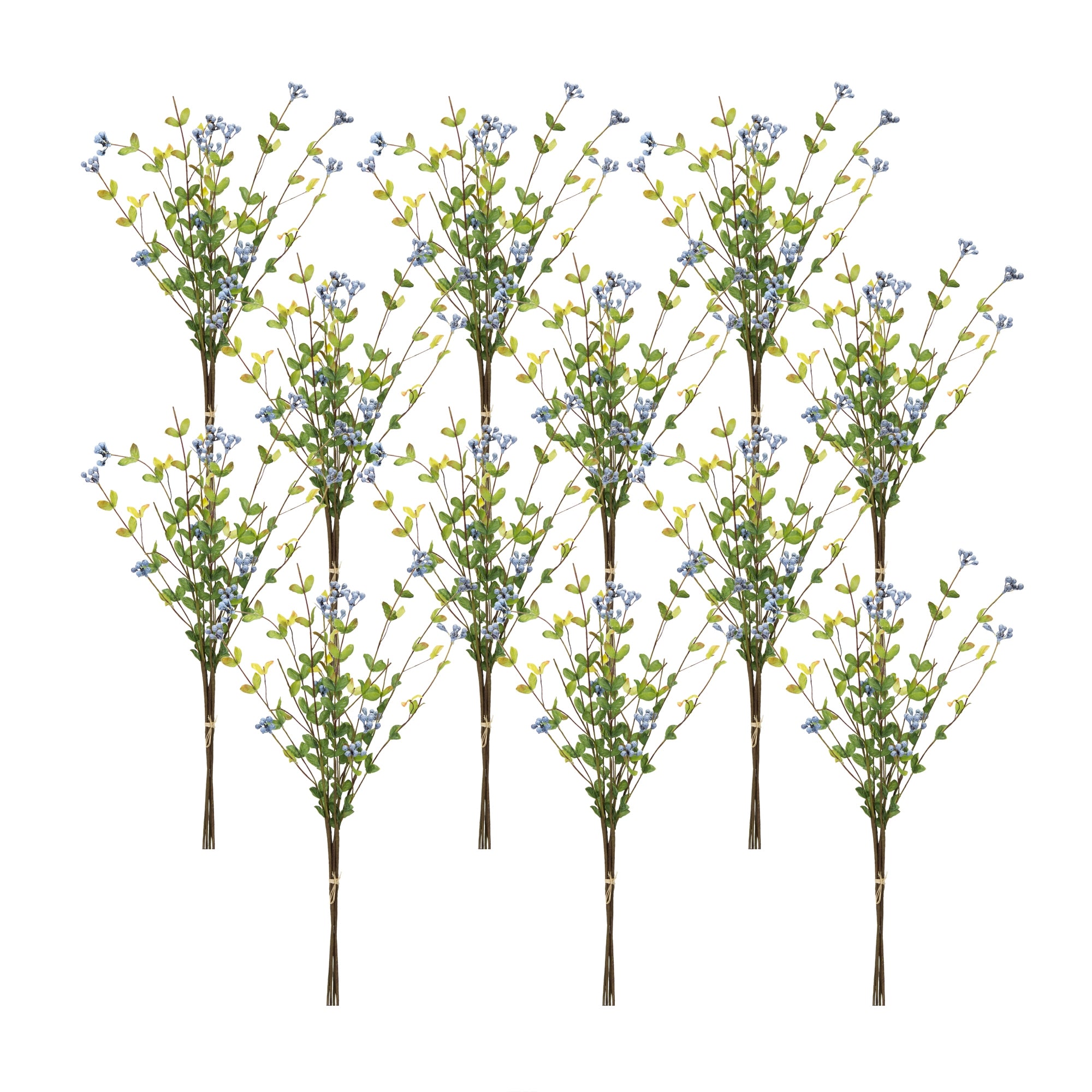 Blue Berry Foliage Spray (Set of 12)