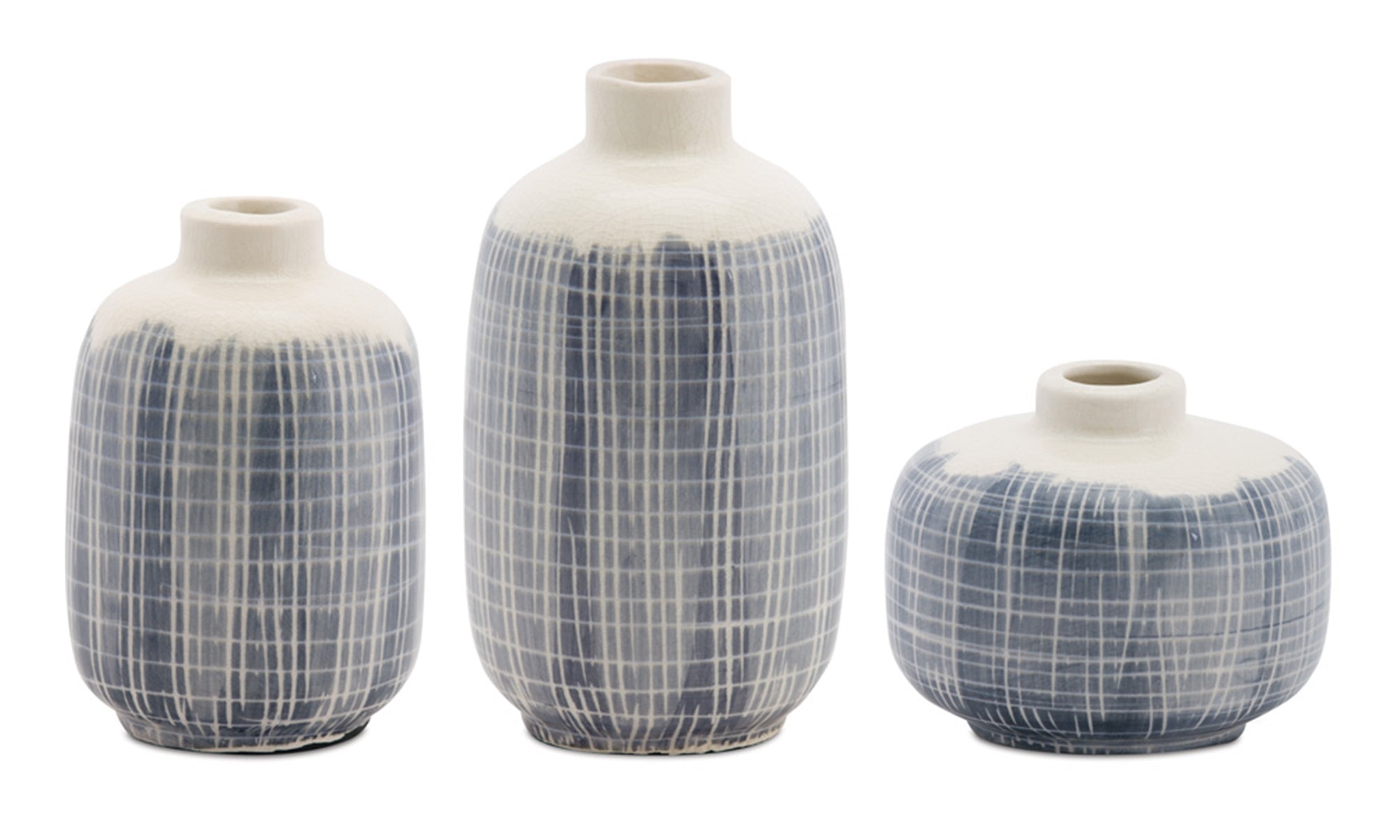 Mini Vase (Set of 3) 3.5"H, 5.25"H, 6.25"H Terra Cotta