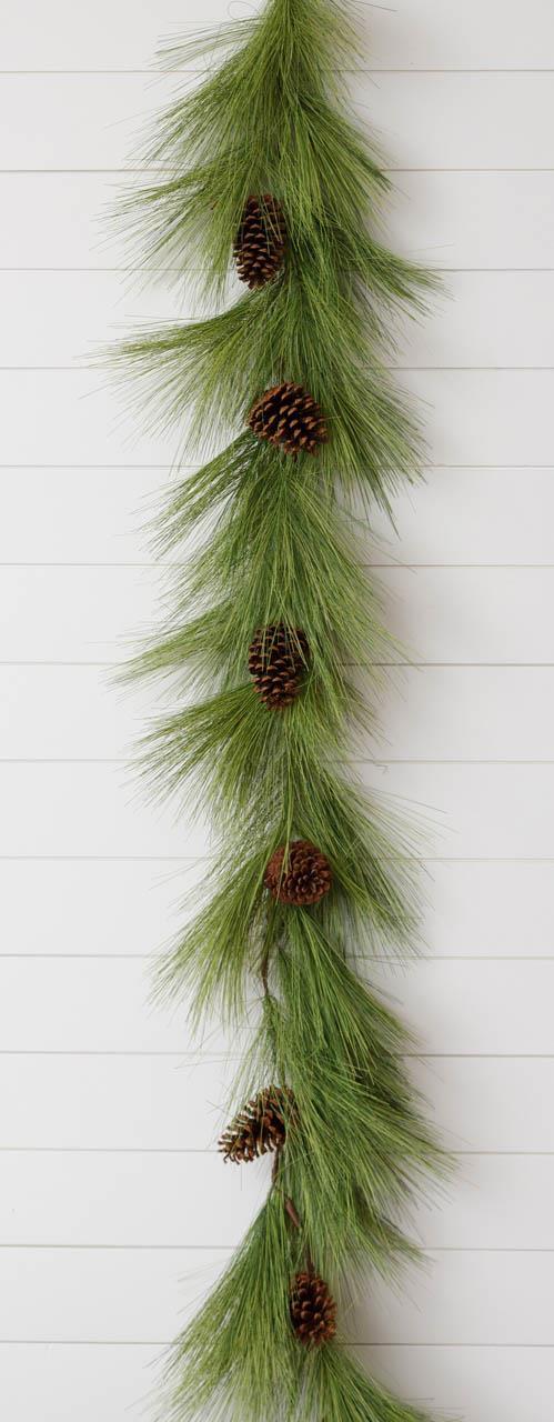 White Pine and Pinecones Garland