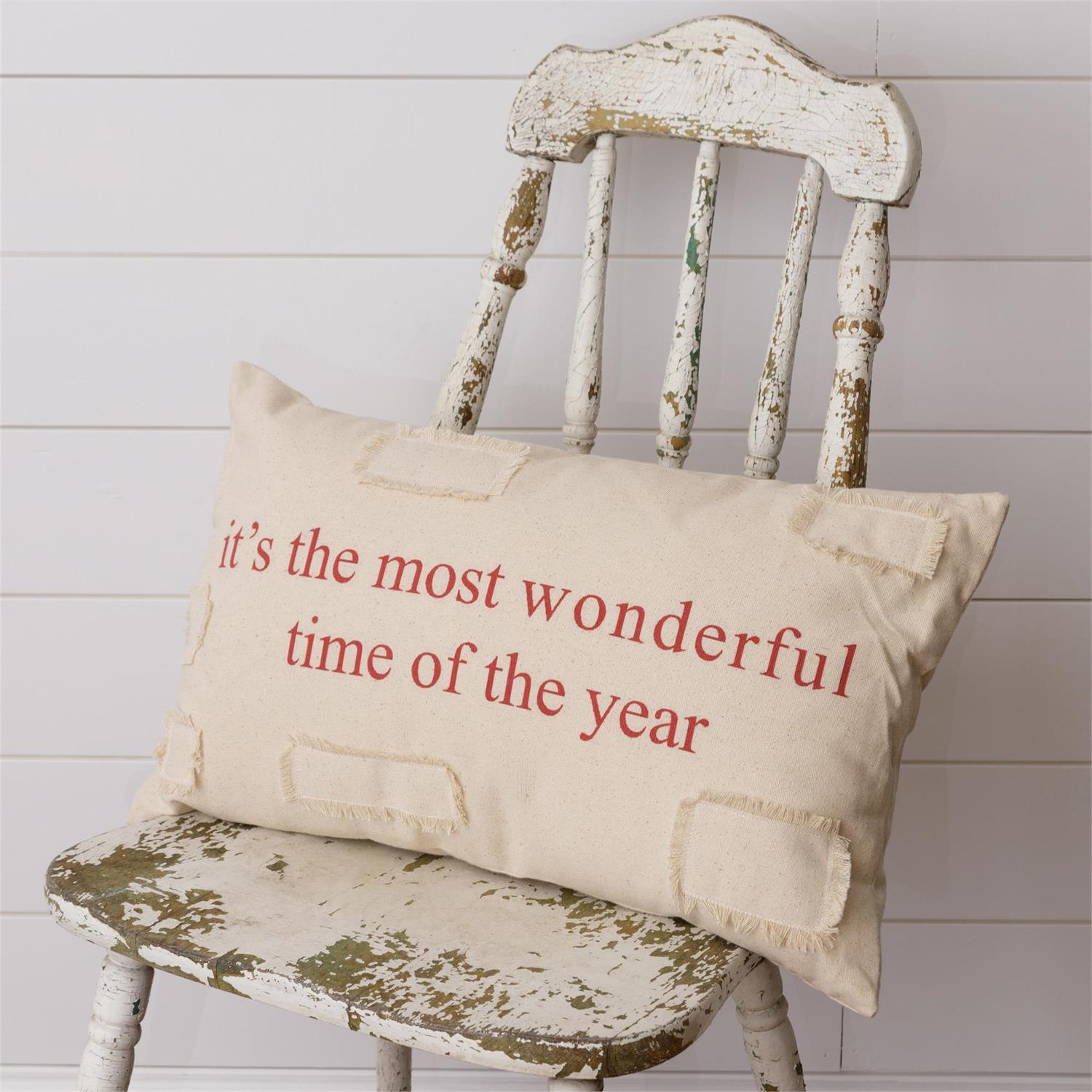 Most Wonderful Shabby Pillow