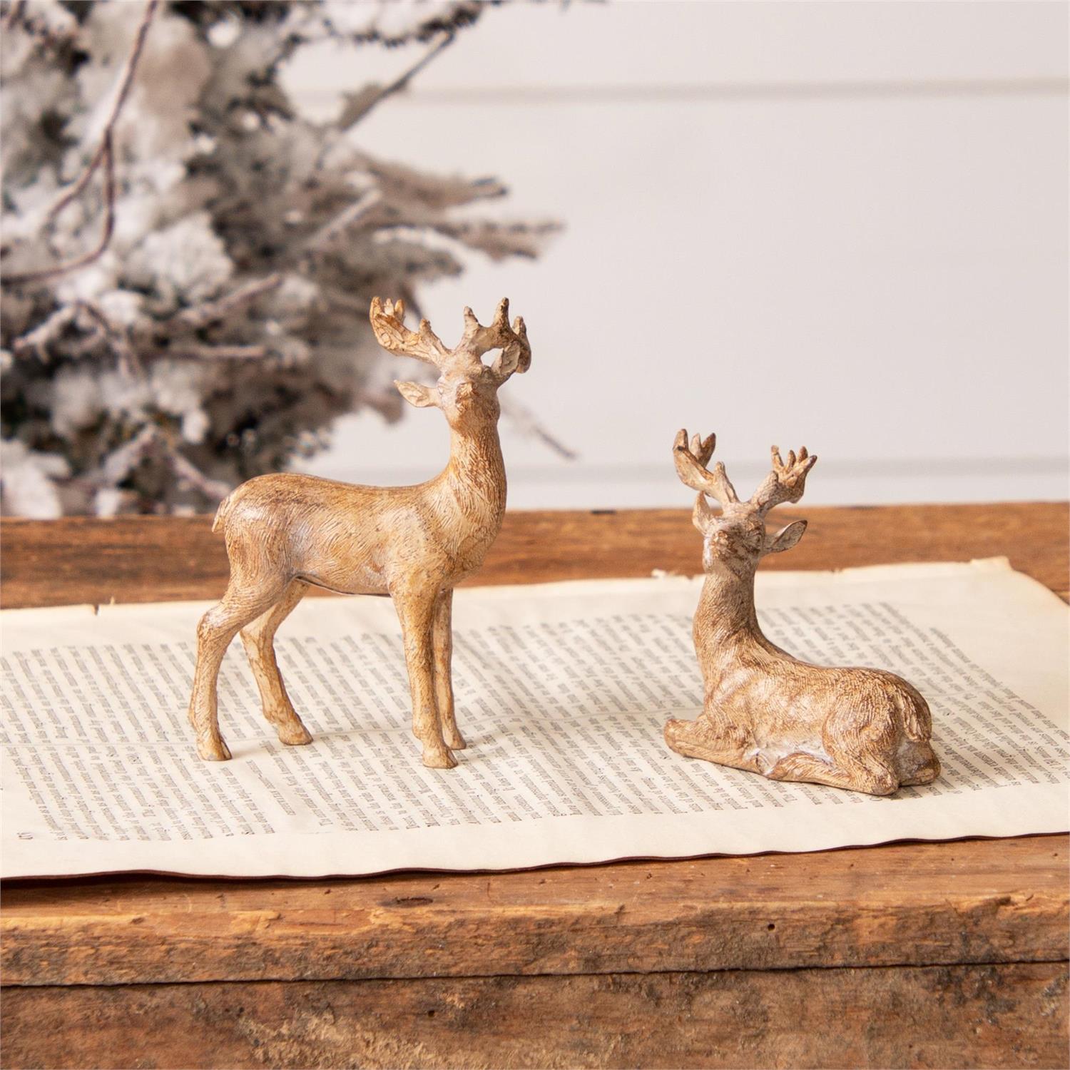 Mini Deer Figurines (S/2)