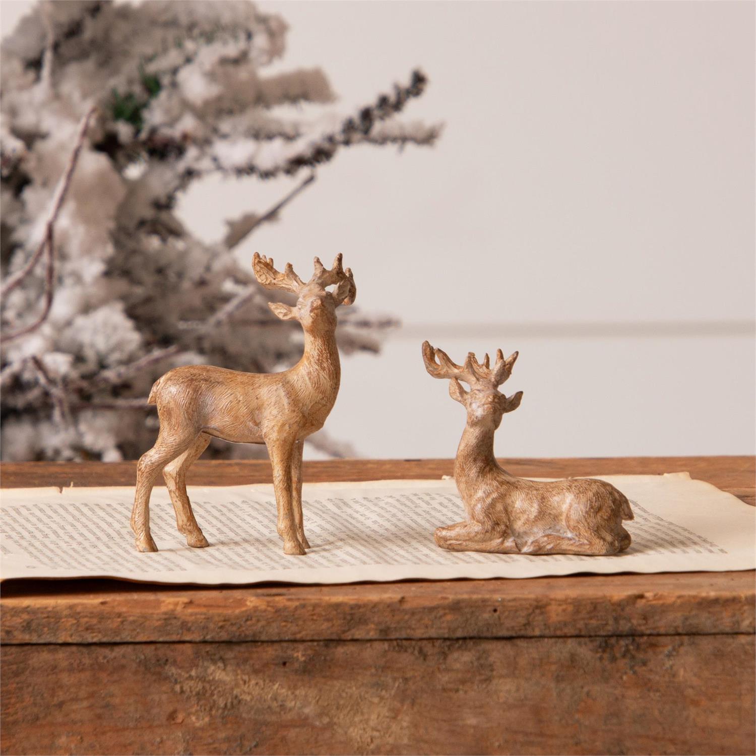 Mini Deer Figurines (S/2)