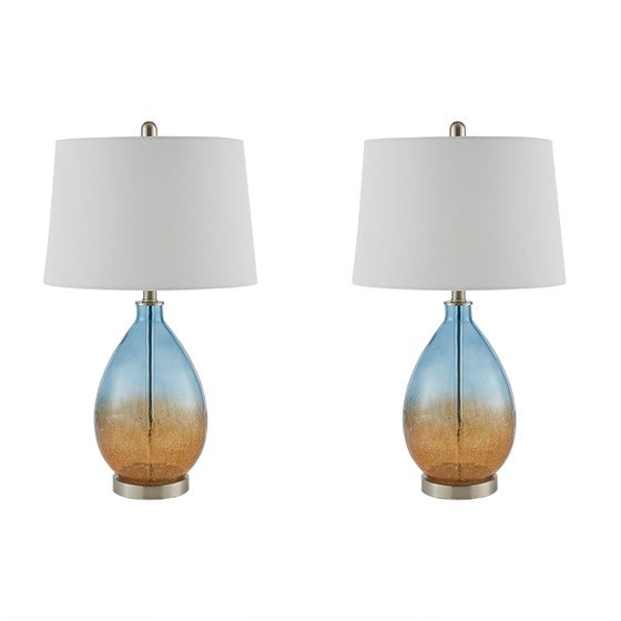 Cortina Ombre Glass Table Lamp (S/2)