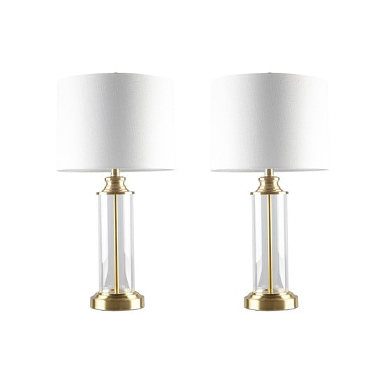 Clarity Ombre Glass Table Lamp, Set of 2