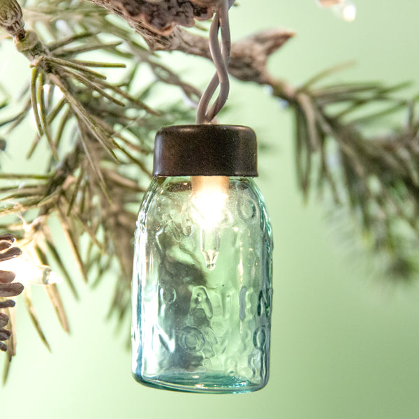 Glass Mini Mason Jar Ornament - Min of 6