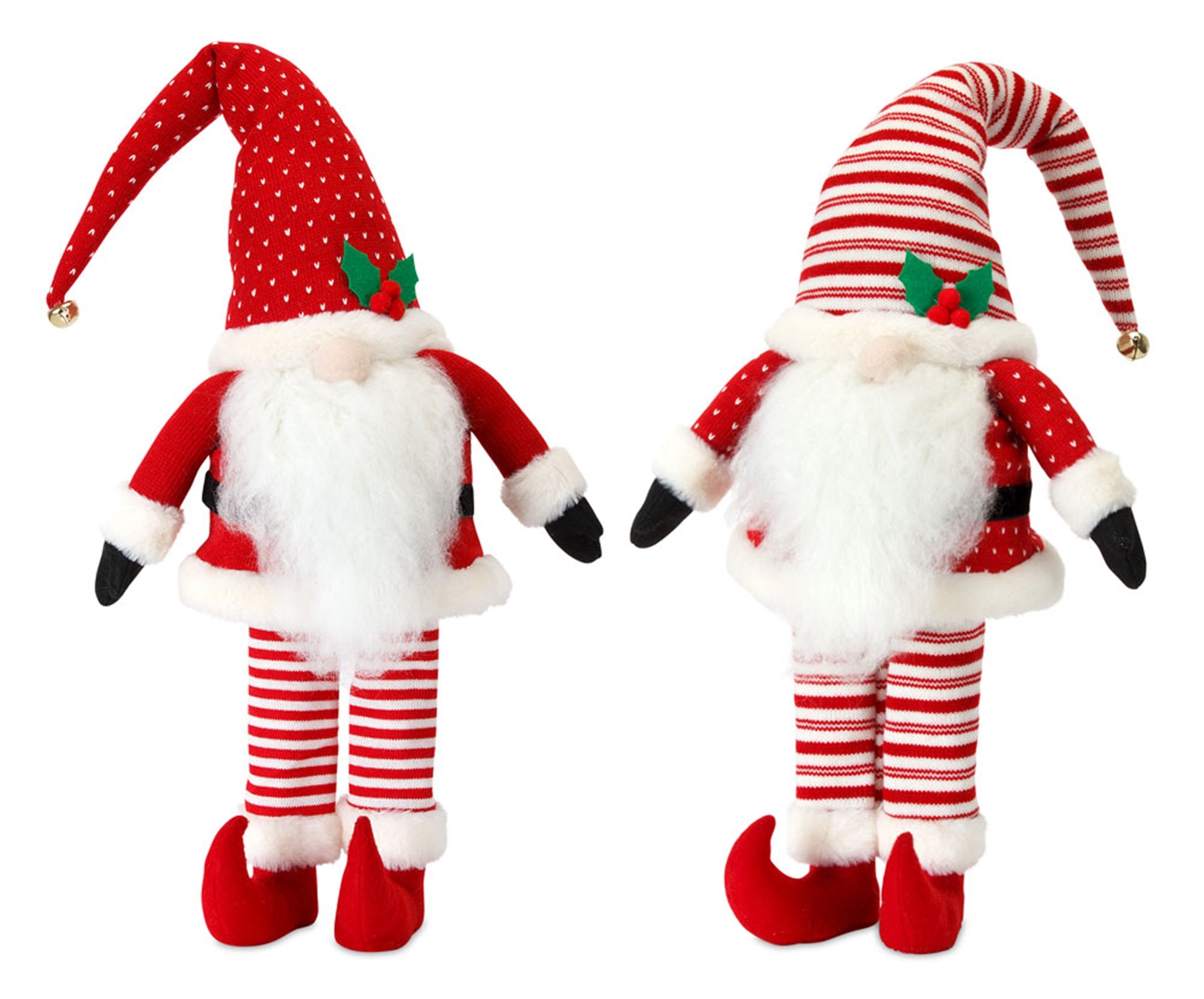 Plush Standing Holiday Elf Gnome Decor (Set of 2)