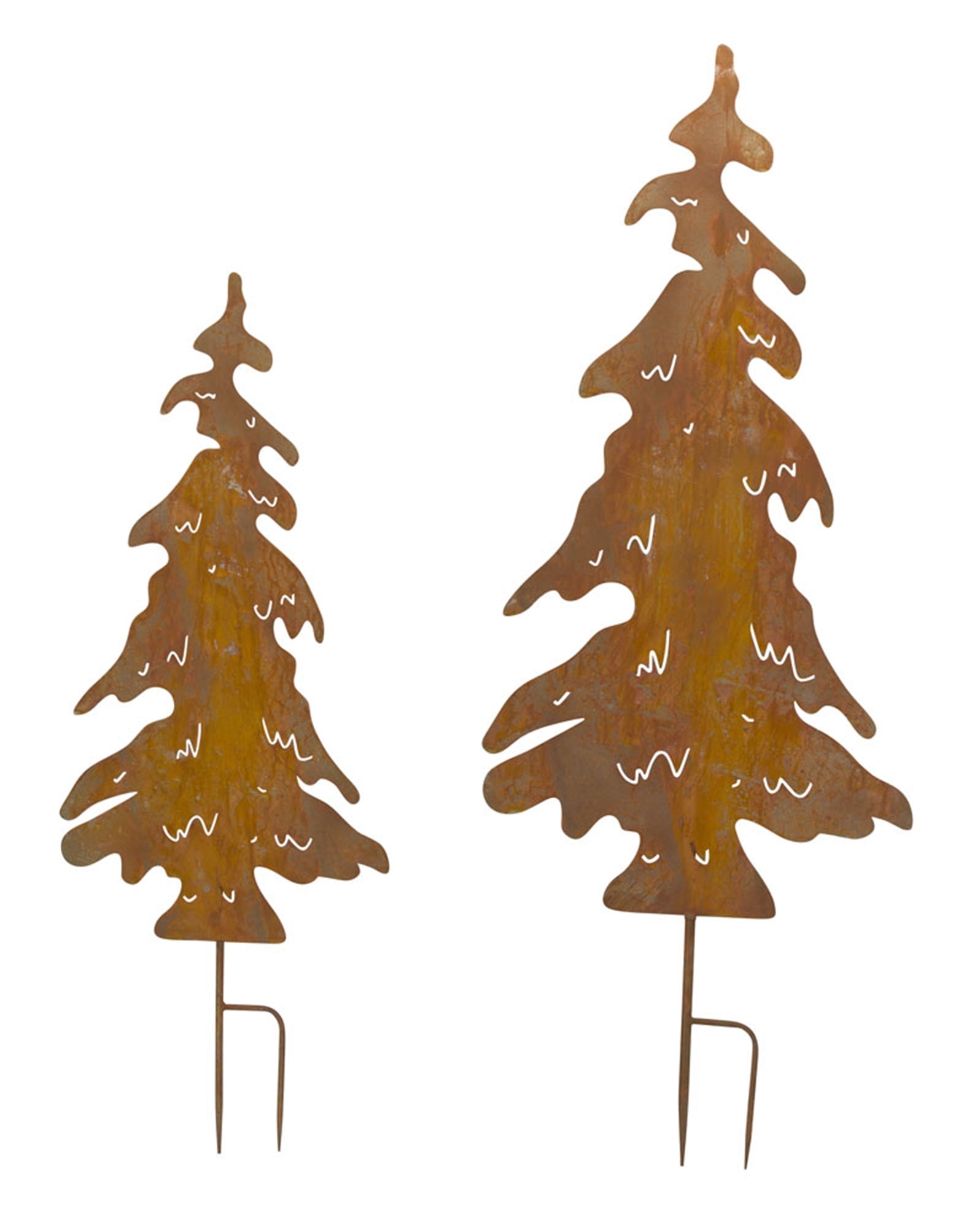 Tree Cut-Out Stake (Set of 2) 42.5"H, 54"H Iron