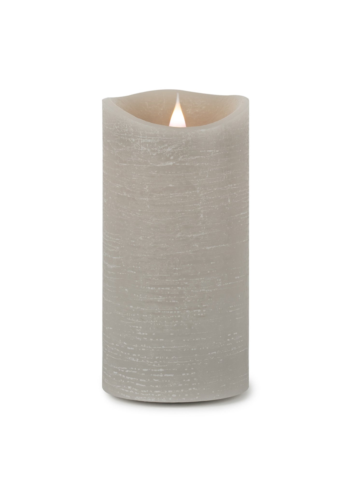 Simplux LED Designer Candle w/4 and 8 Hr Timer 3.5"D, 7.75"H Wax/ (Requires 2 C Batteries, No