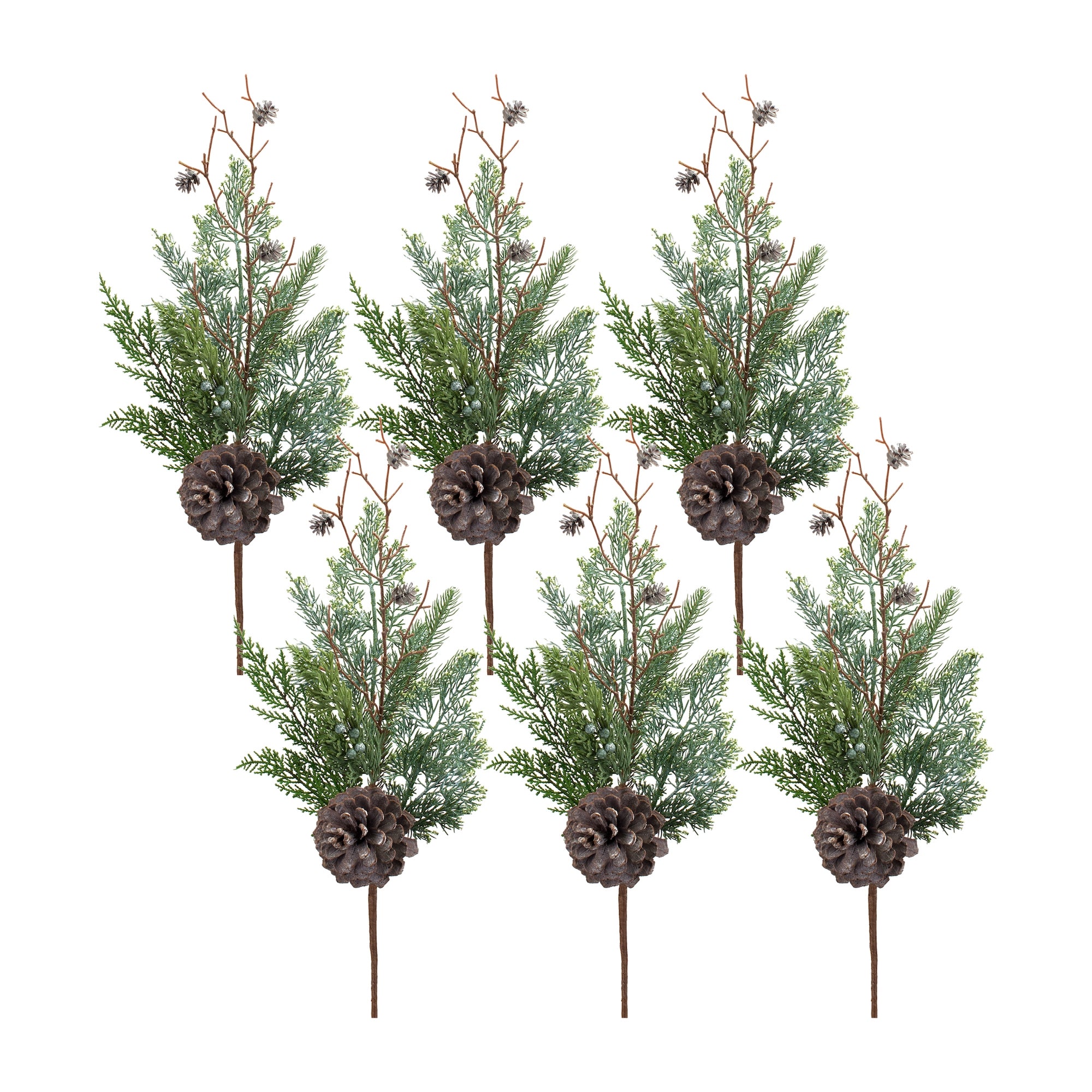 Juniper and Pine Cone Spray (Set of 6)