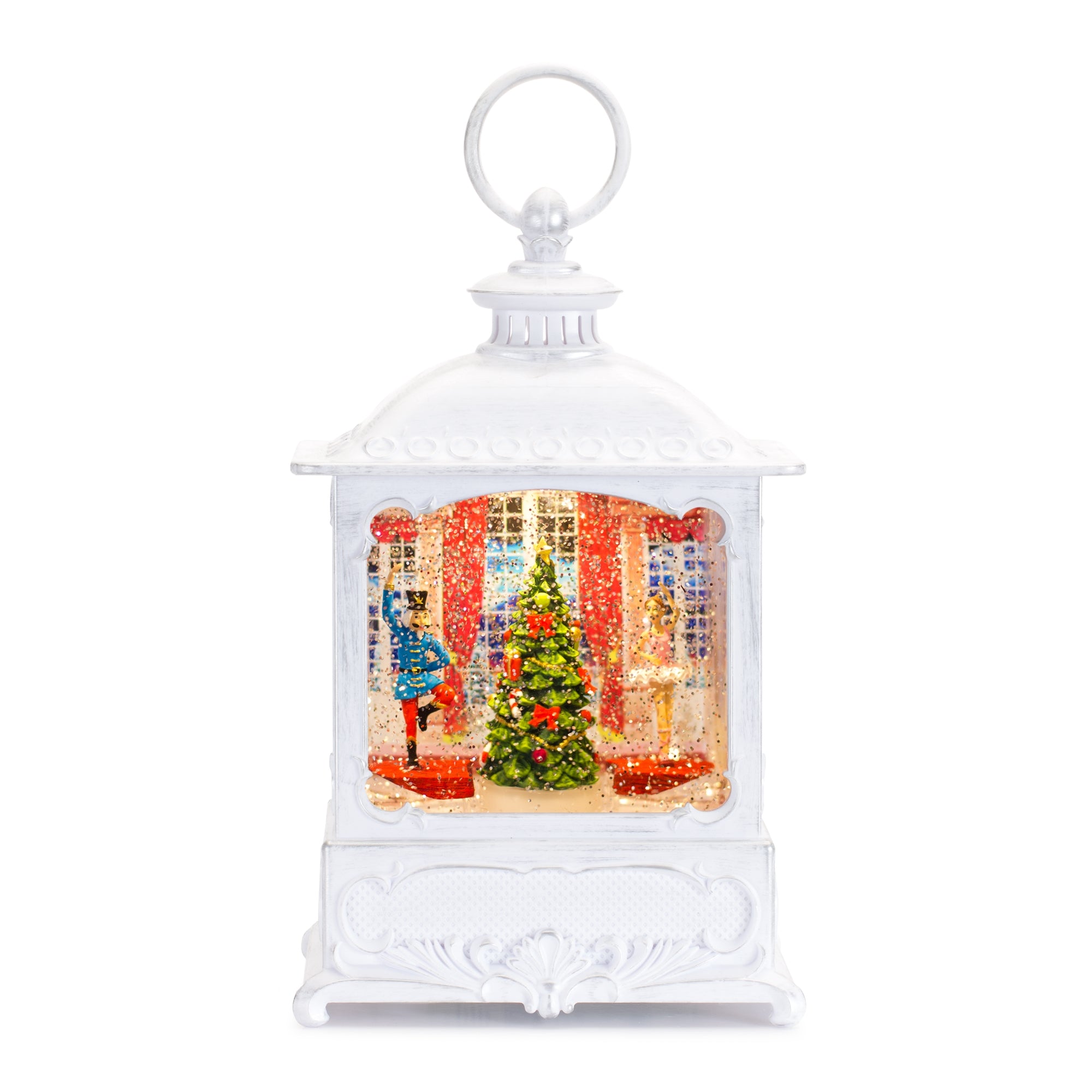 Snow Globe w/Nutcracker Ballet 10”H  6 Hr Timer 3 AA Batteries Not Included or USB Cord Inclu