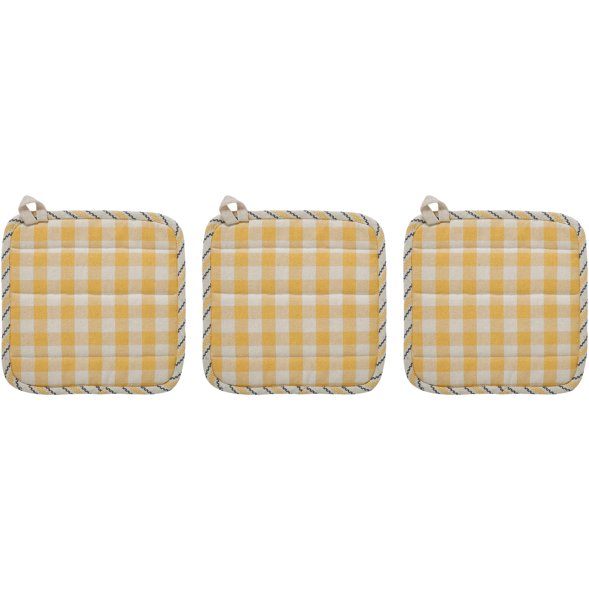 Buzzy Bees Pot Holder Set of 3 8x8