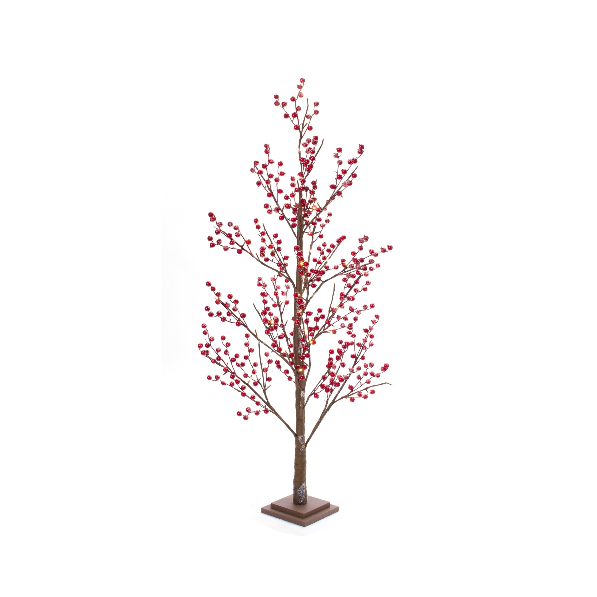 LED and Berry Tree 51”H Paper/Foam