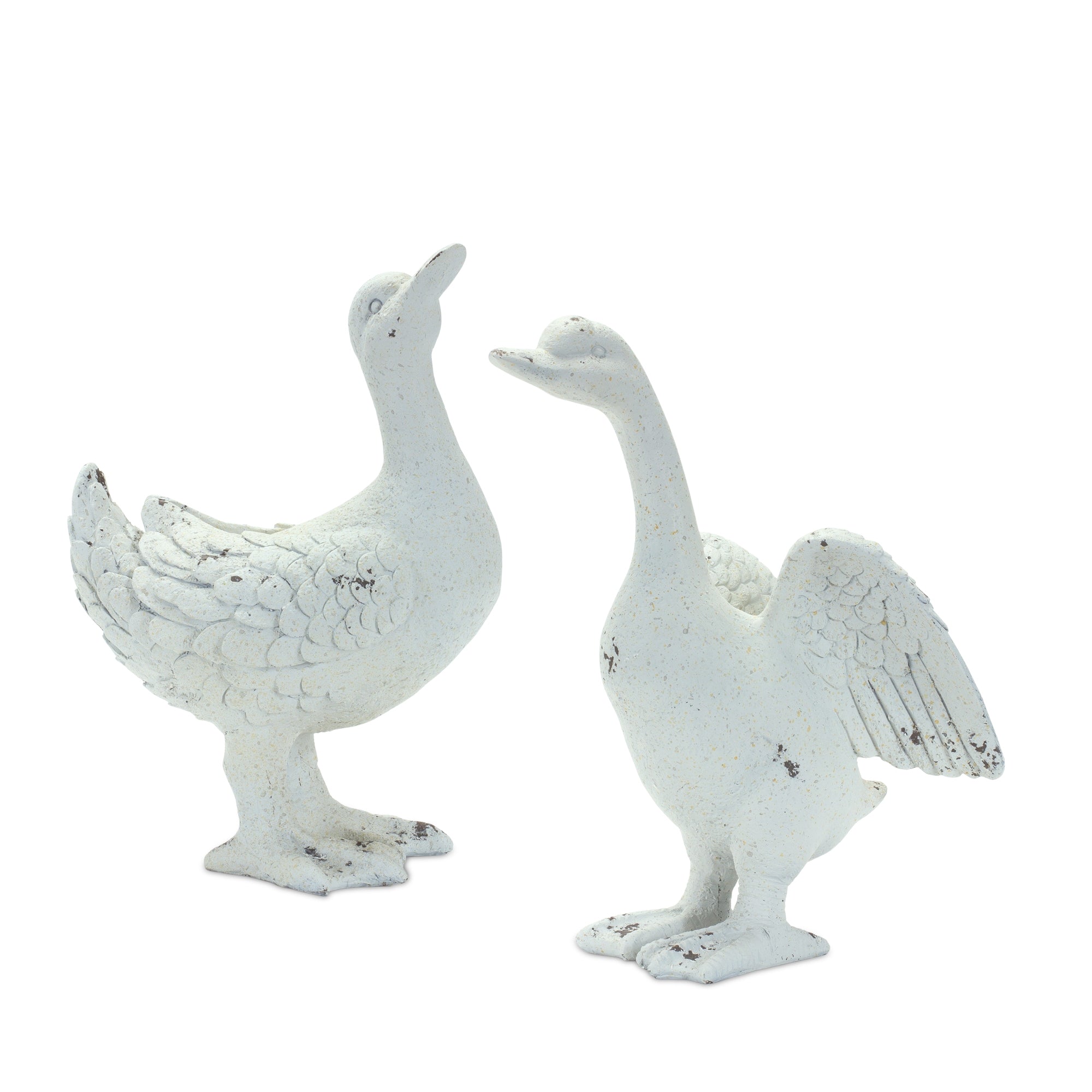 Stone Duck Garden Statue (Set of 2)