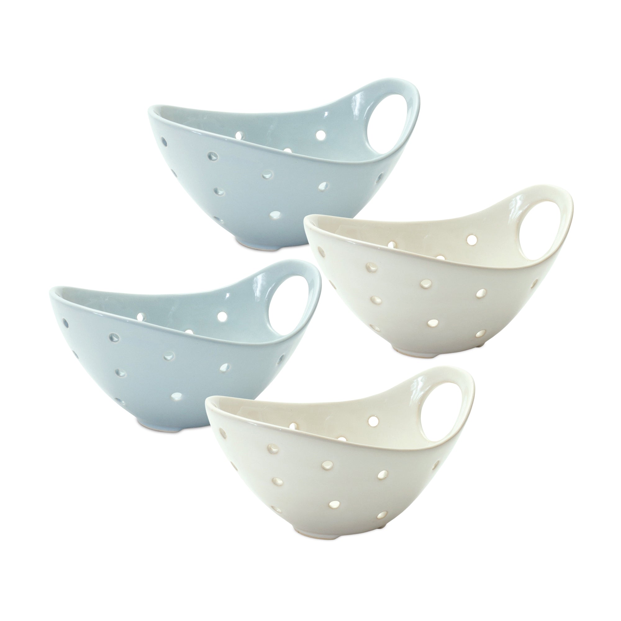 Ceramic Kitchen Colander Bowl (Set of 4)