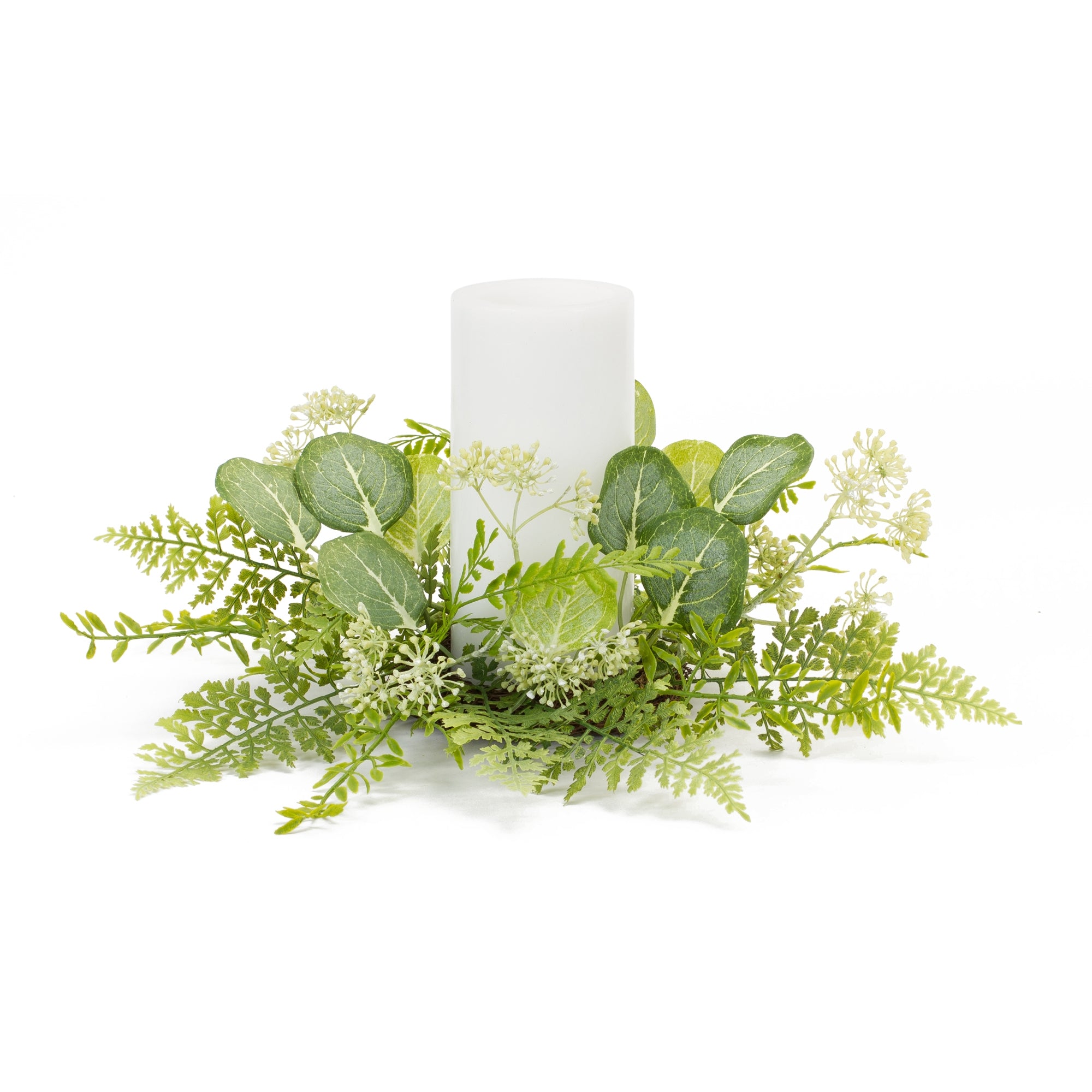 Foliage Candle Ring 18"D Polyester (Fits a 6" Candle)