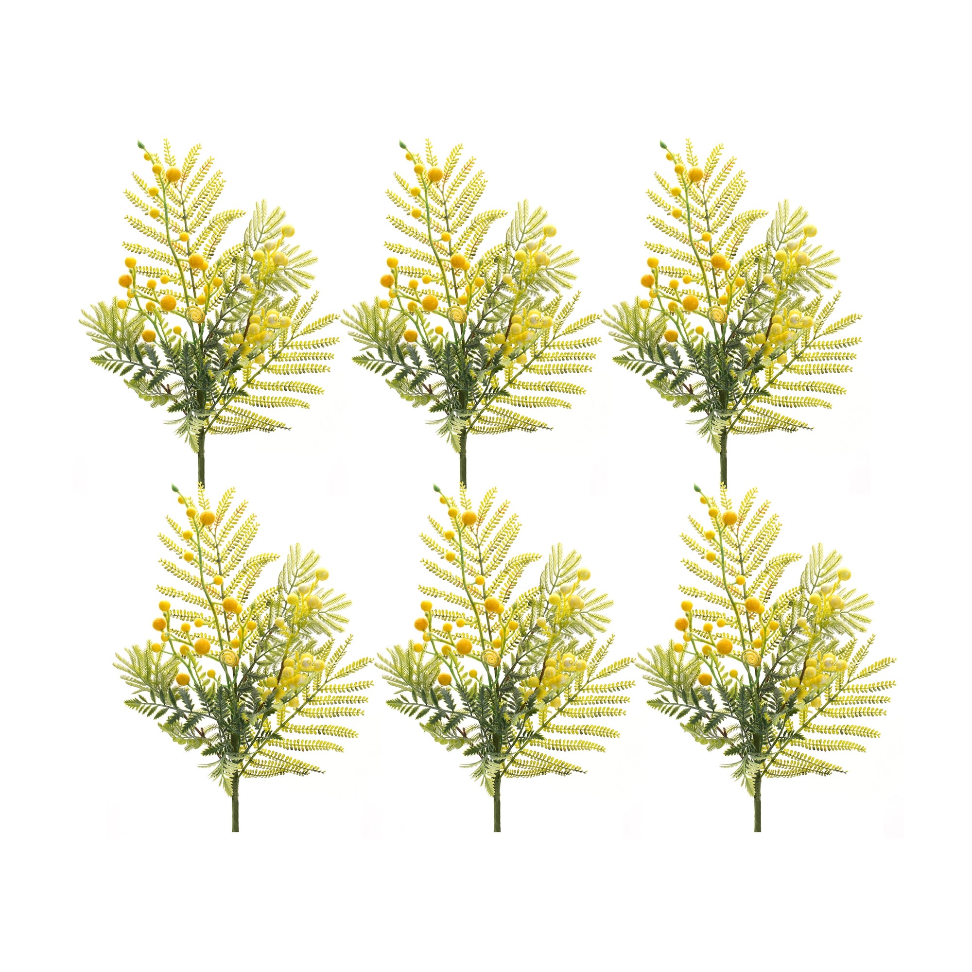 Mimosa Leaf Berry Spray (Set of 6)