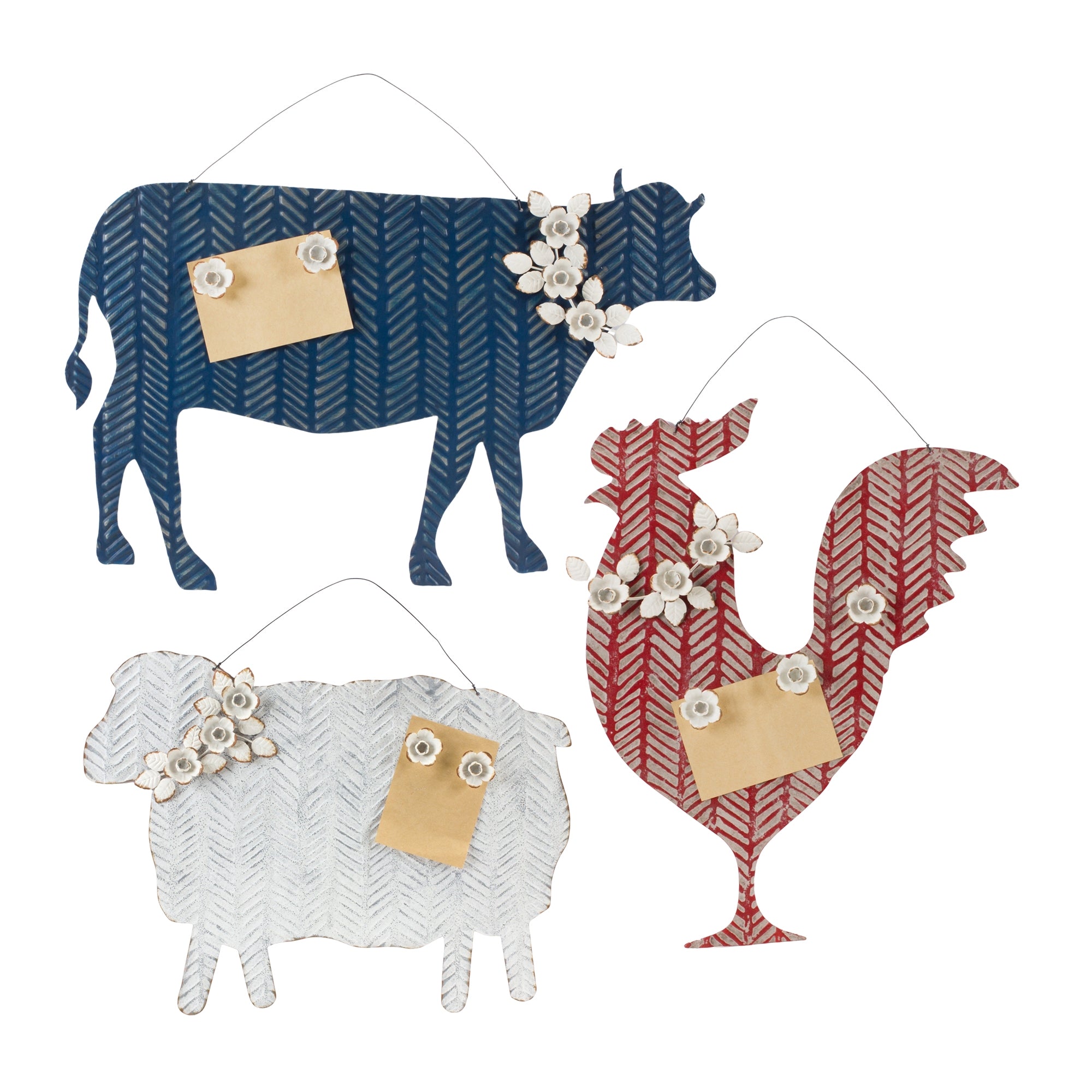 Farm Animal Magnetic Memo Board (Set of 3)