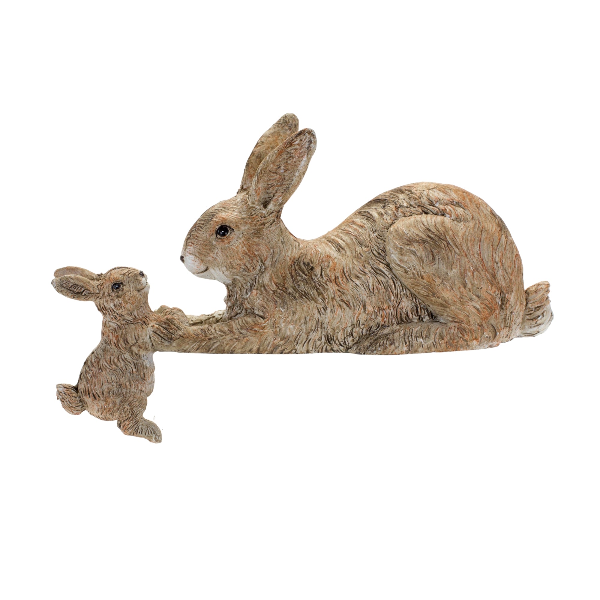 Rabbit with Bunny 8.75"L x 4"H Resin