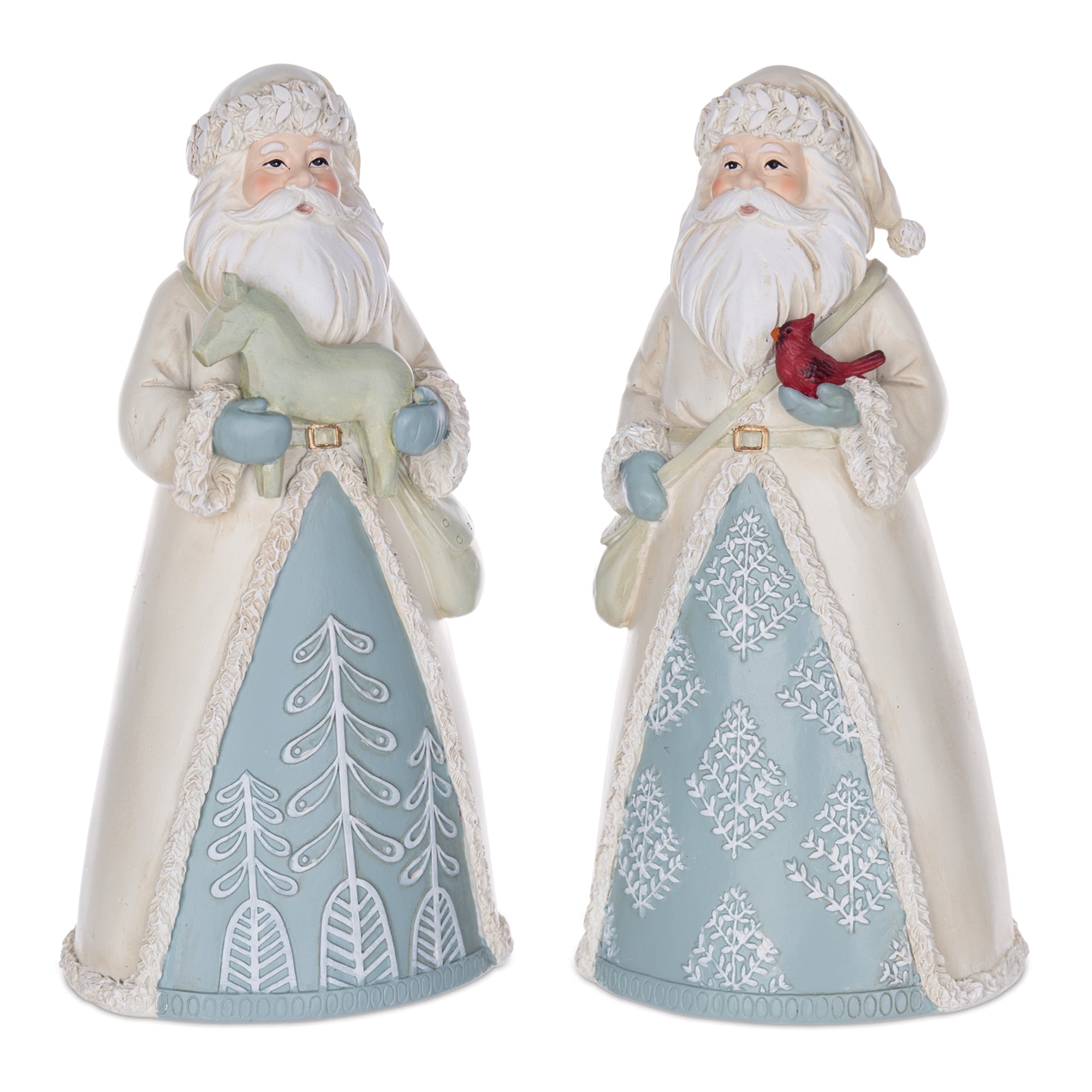 Winter Santa Figurine (S/2)