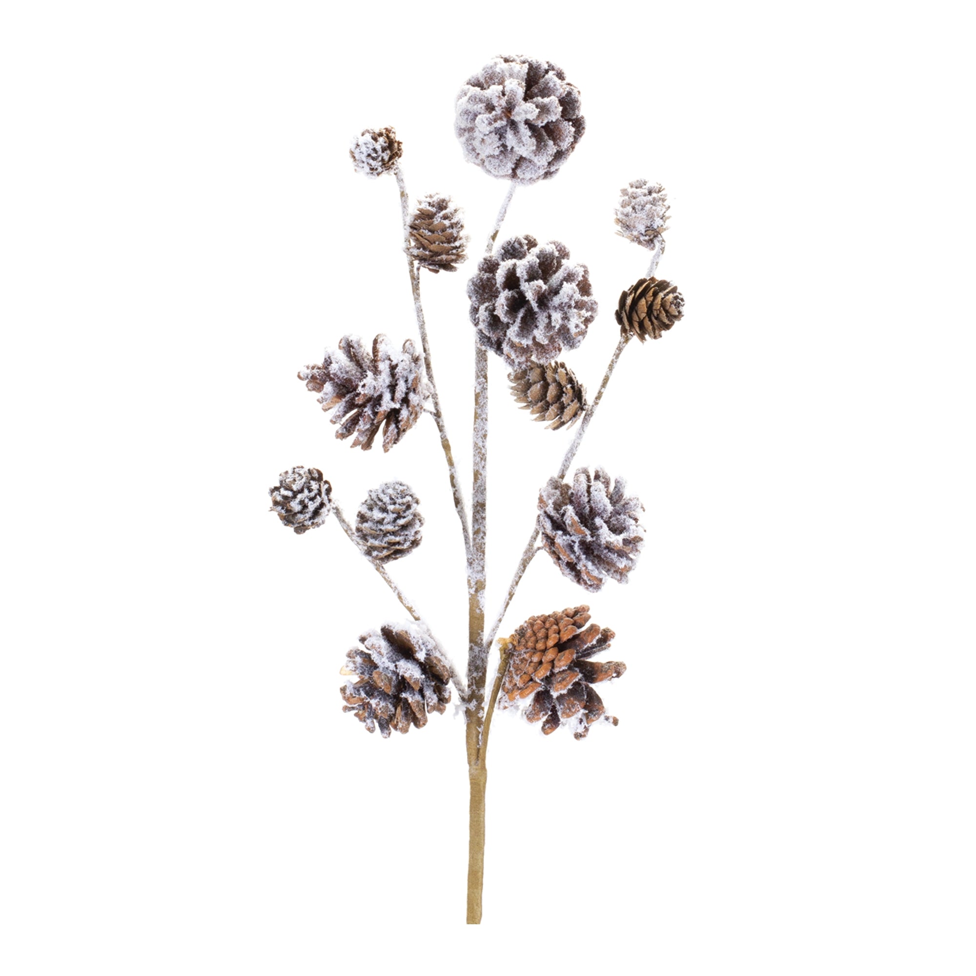 Snowy Pine Cone Spray (Set of 6)