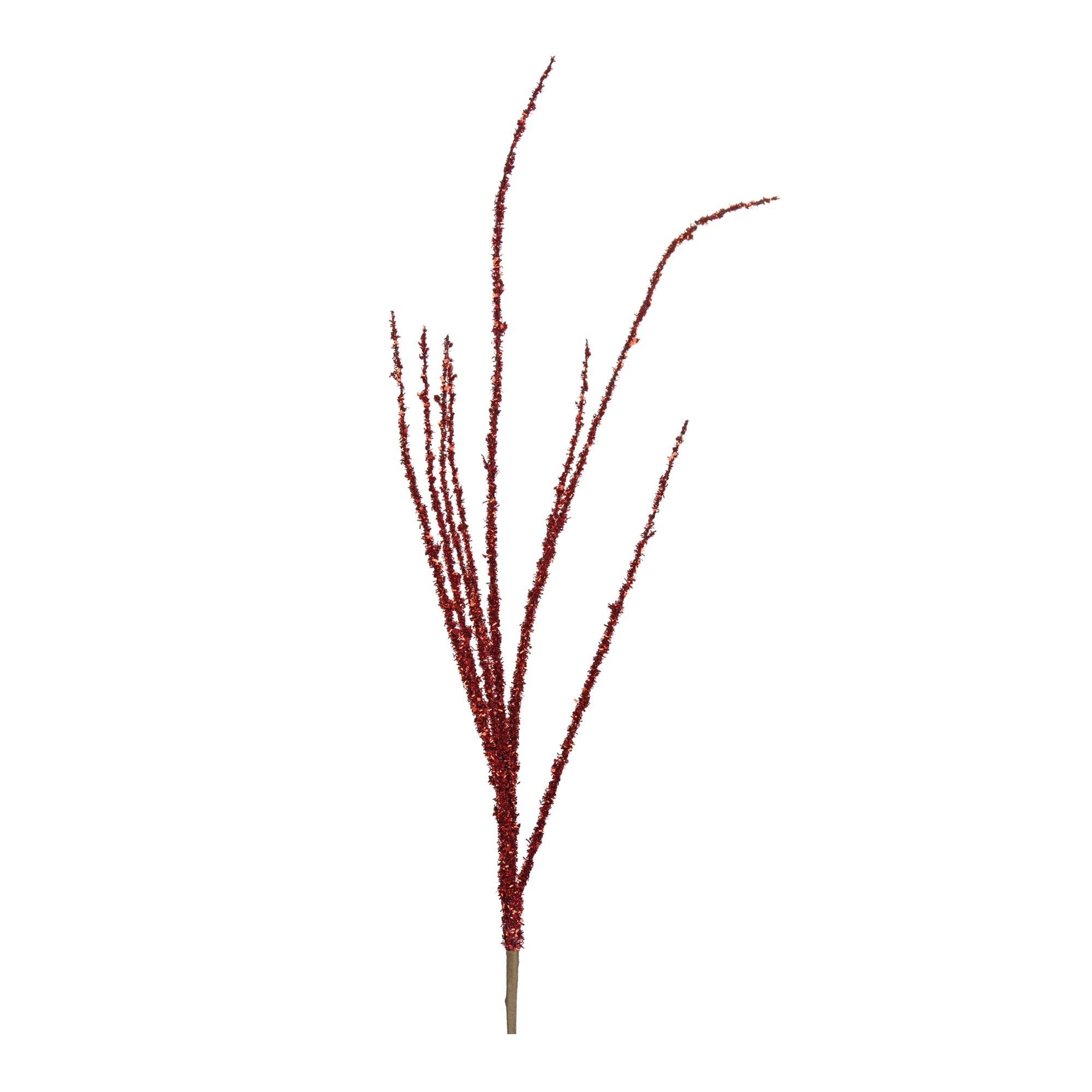 Red Tinsel Branch (Set of 6)