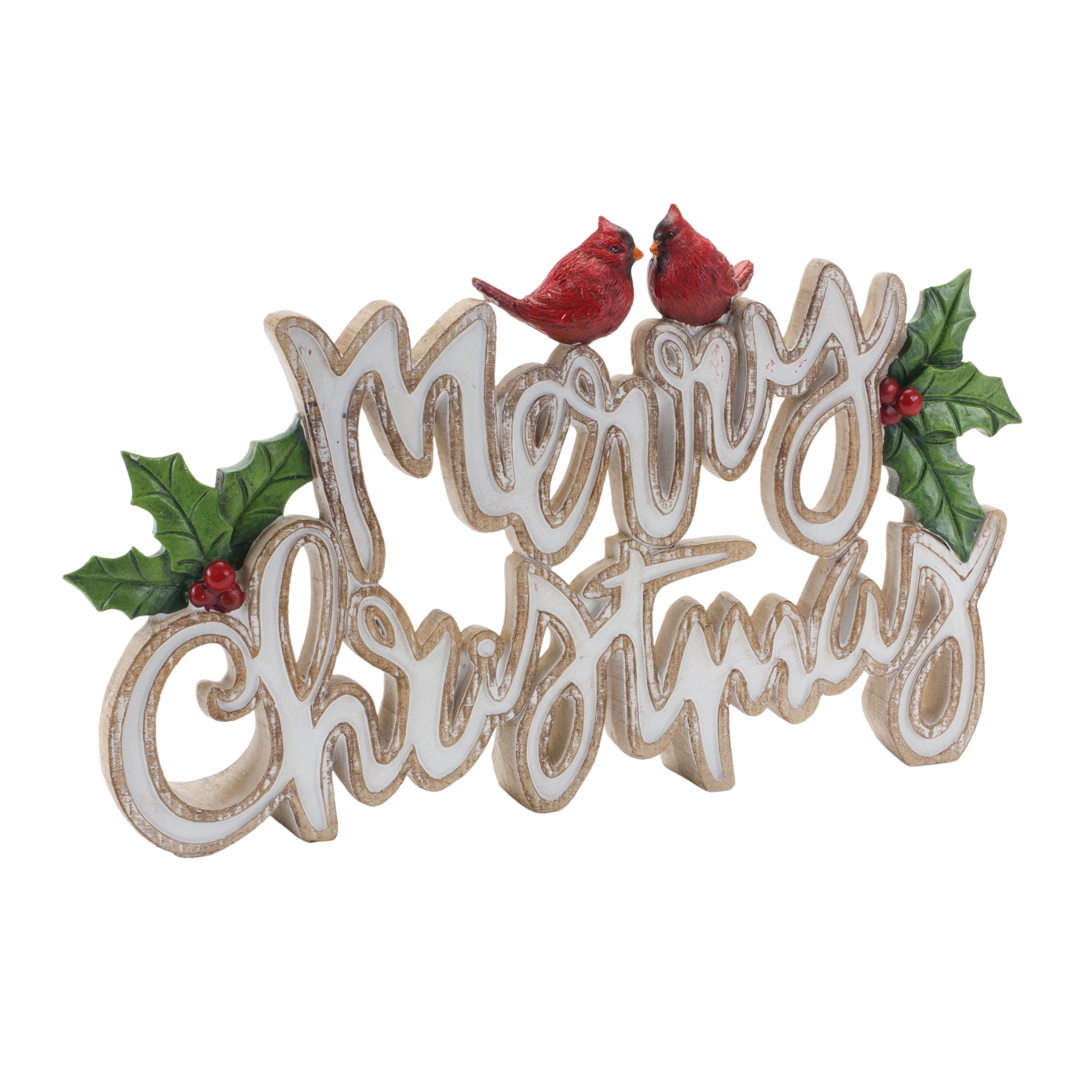 Merry Christmas Tabletop Sign (Set of 2)