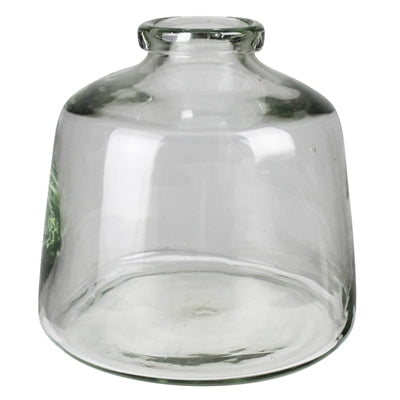Angled Vase with Rolled Rim