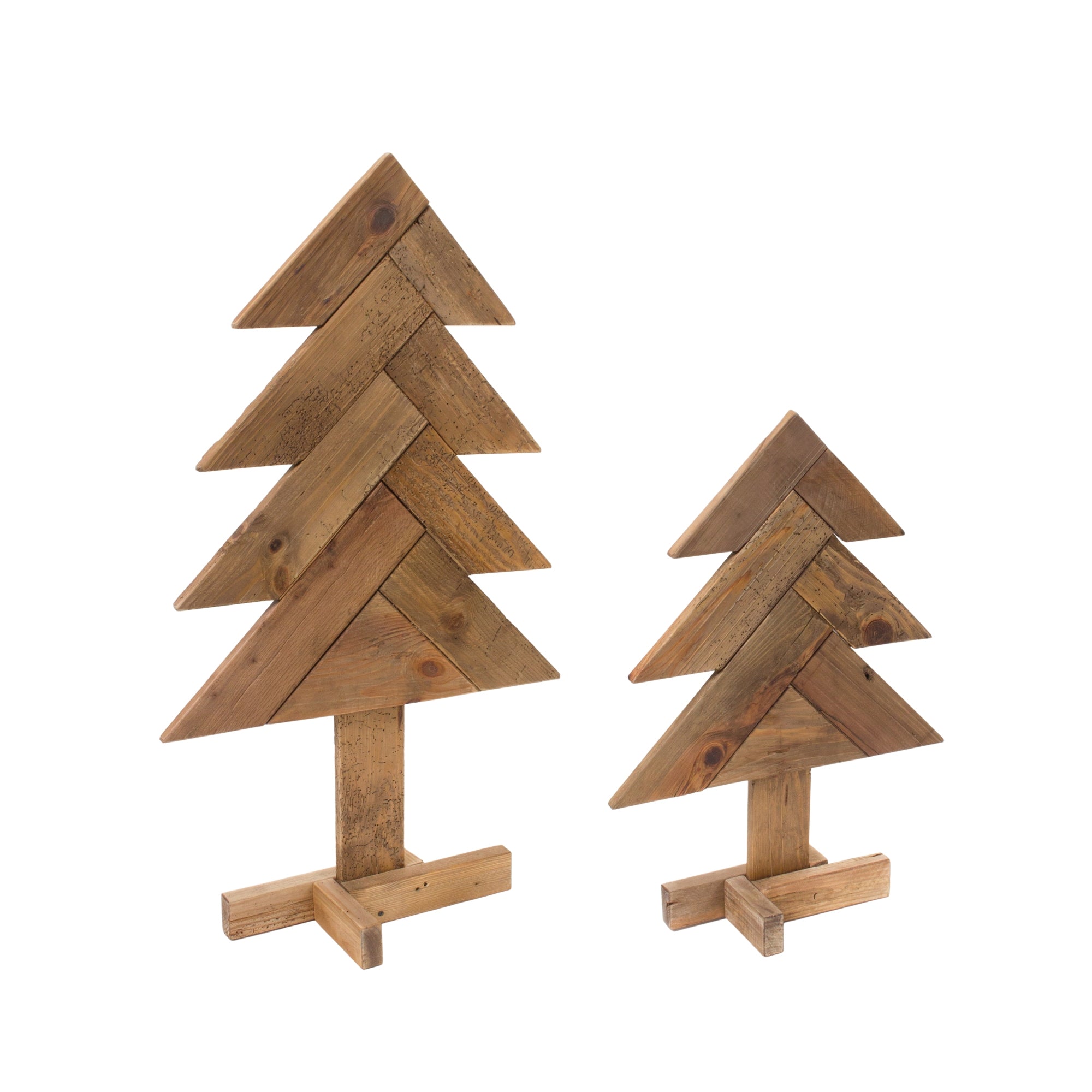 Tree (Set of 2) 27"H, 39"H Wood