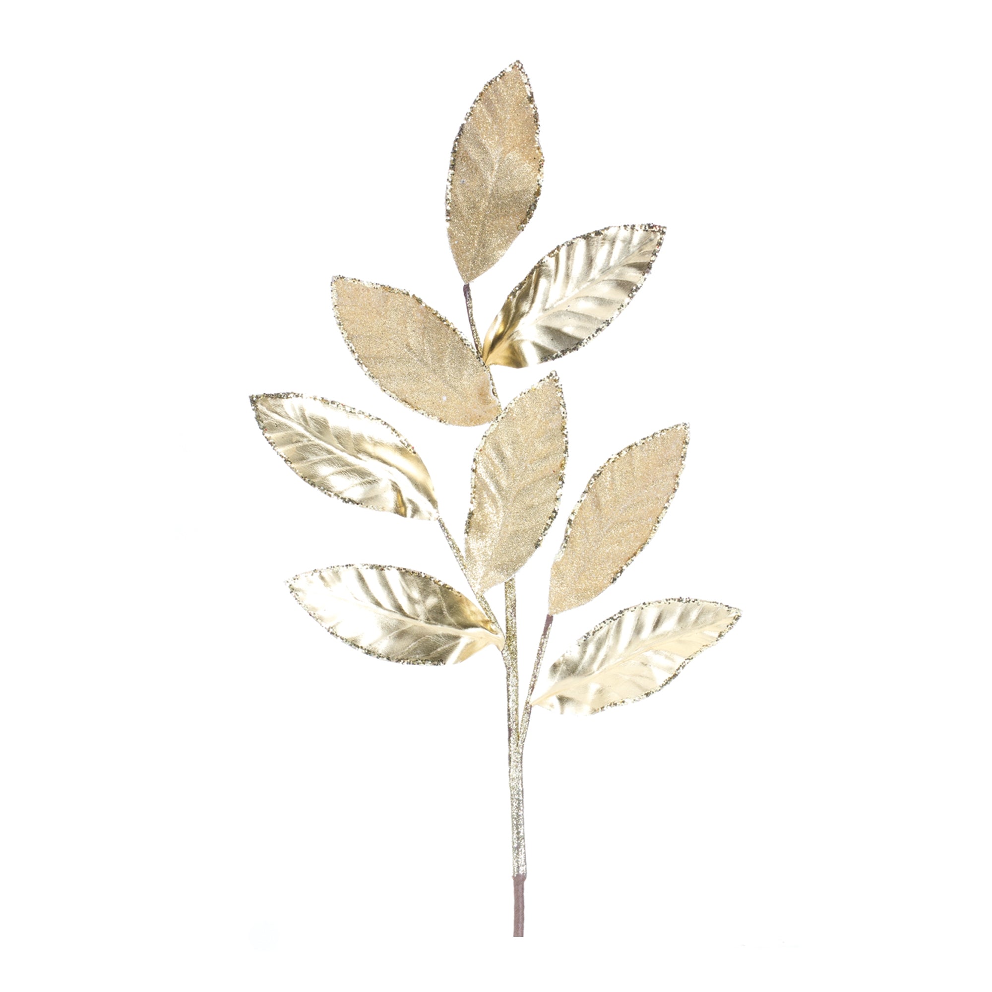 Glittered Leaf Spray (Set of 6)