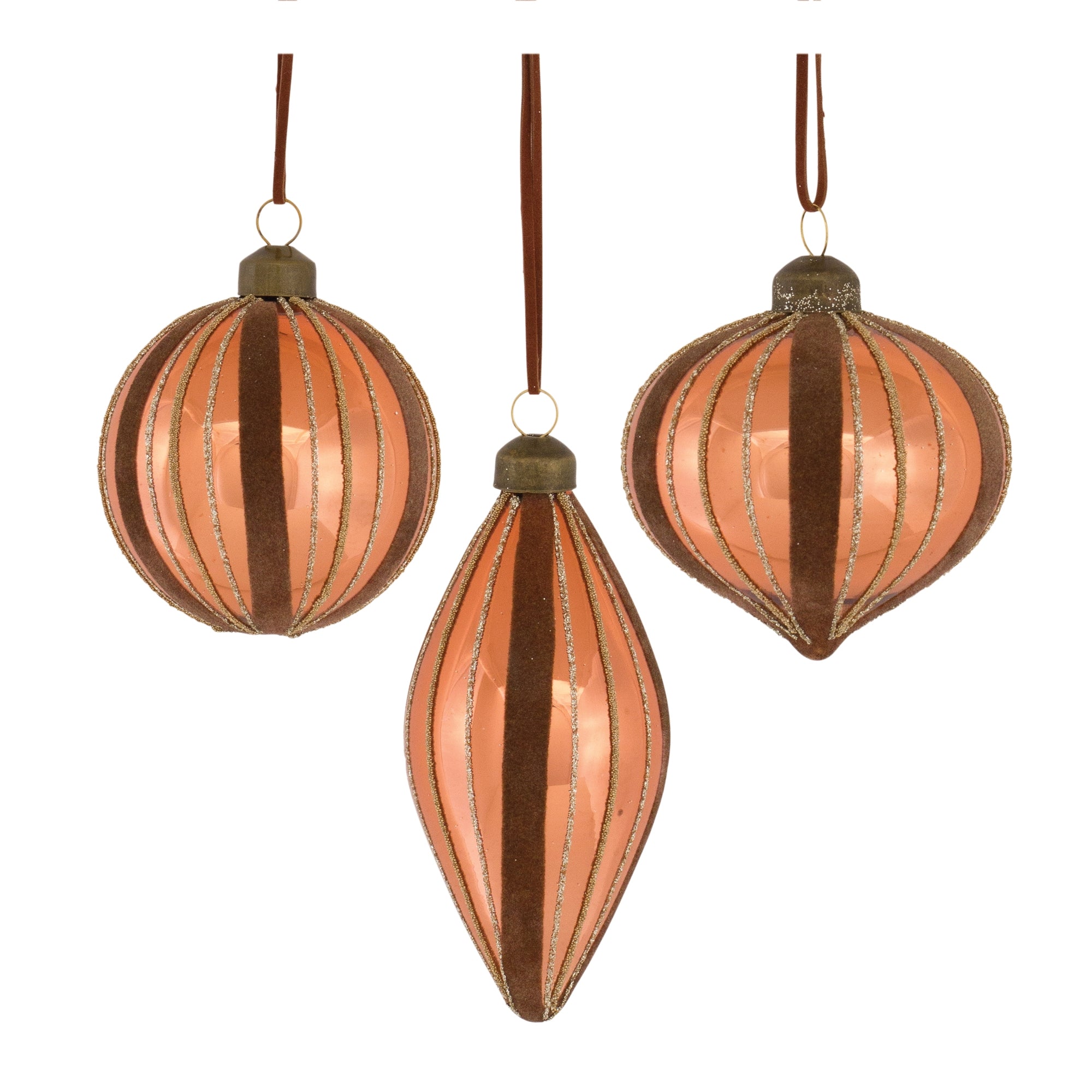 Copper Glass Holiday Ornament (Set of 12)