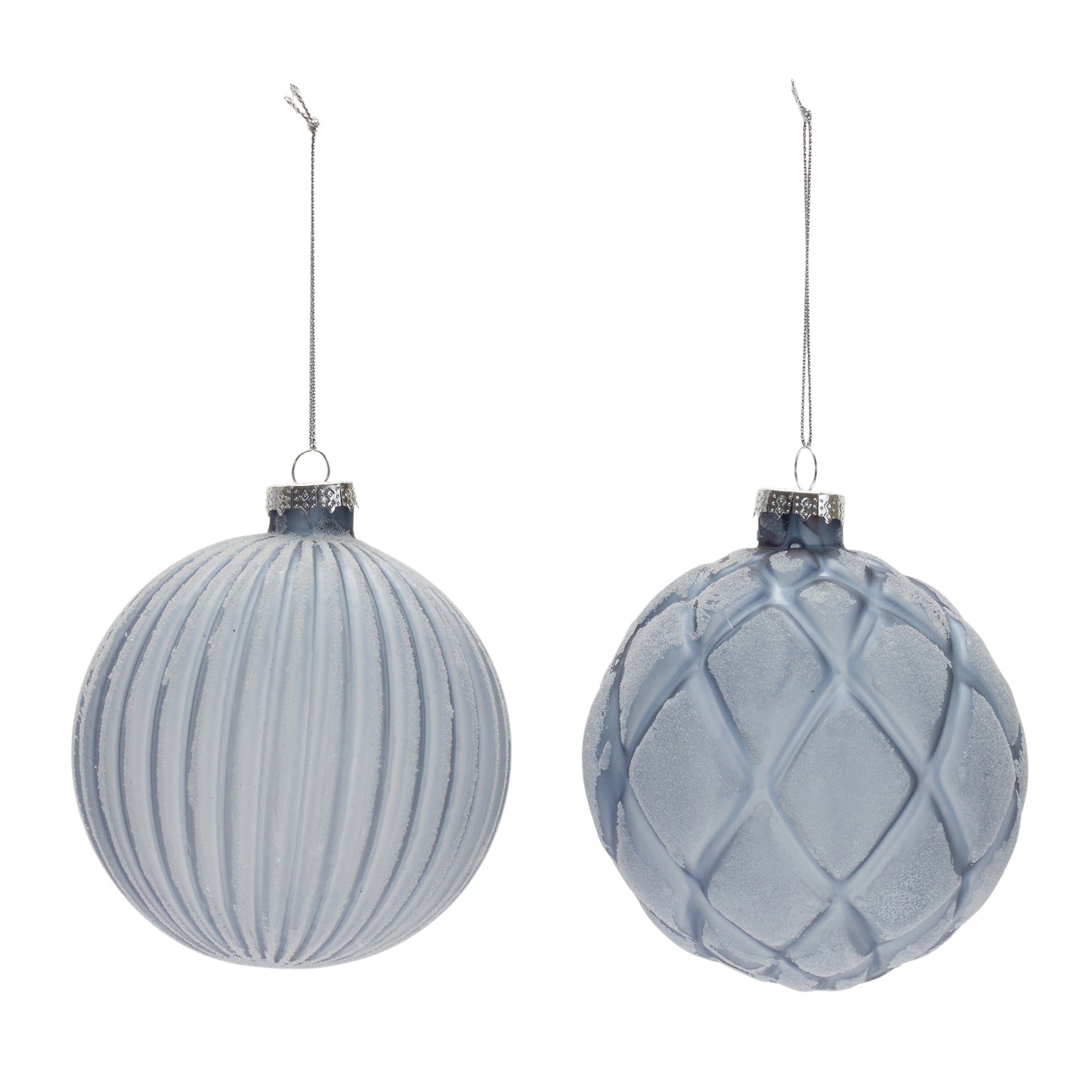 Frosted Glass Ball Ornament (Set of 6)