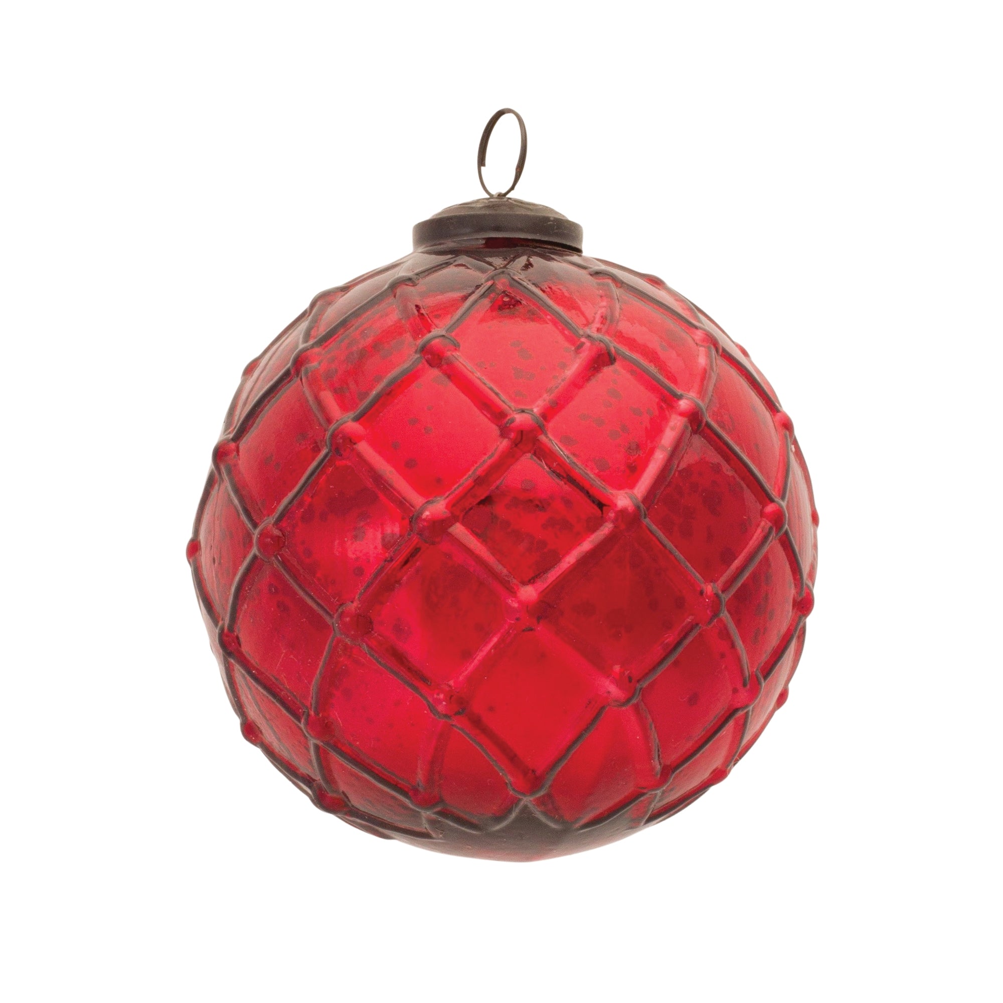 Mercury Glass Ball Ornament (Set of 4)